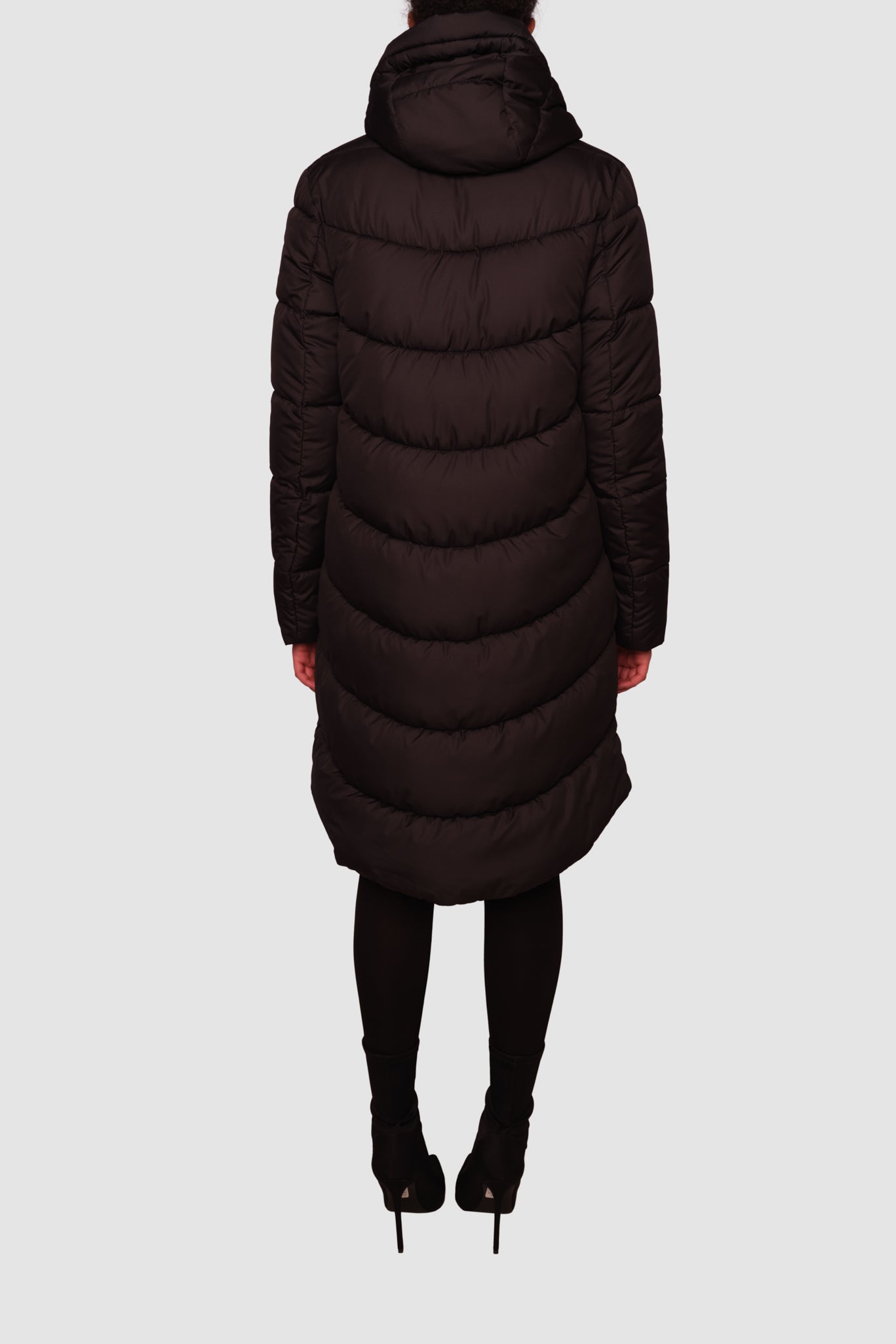 Portobello II Black Long Puffer Jacket