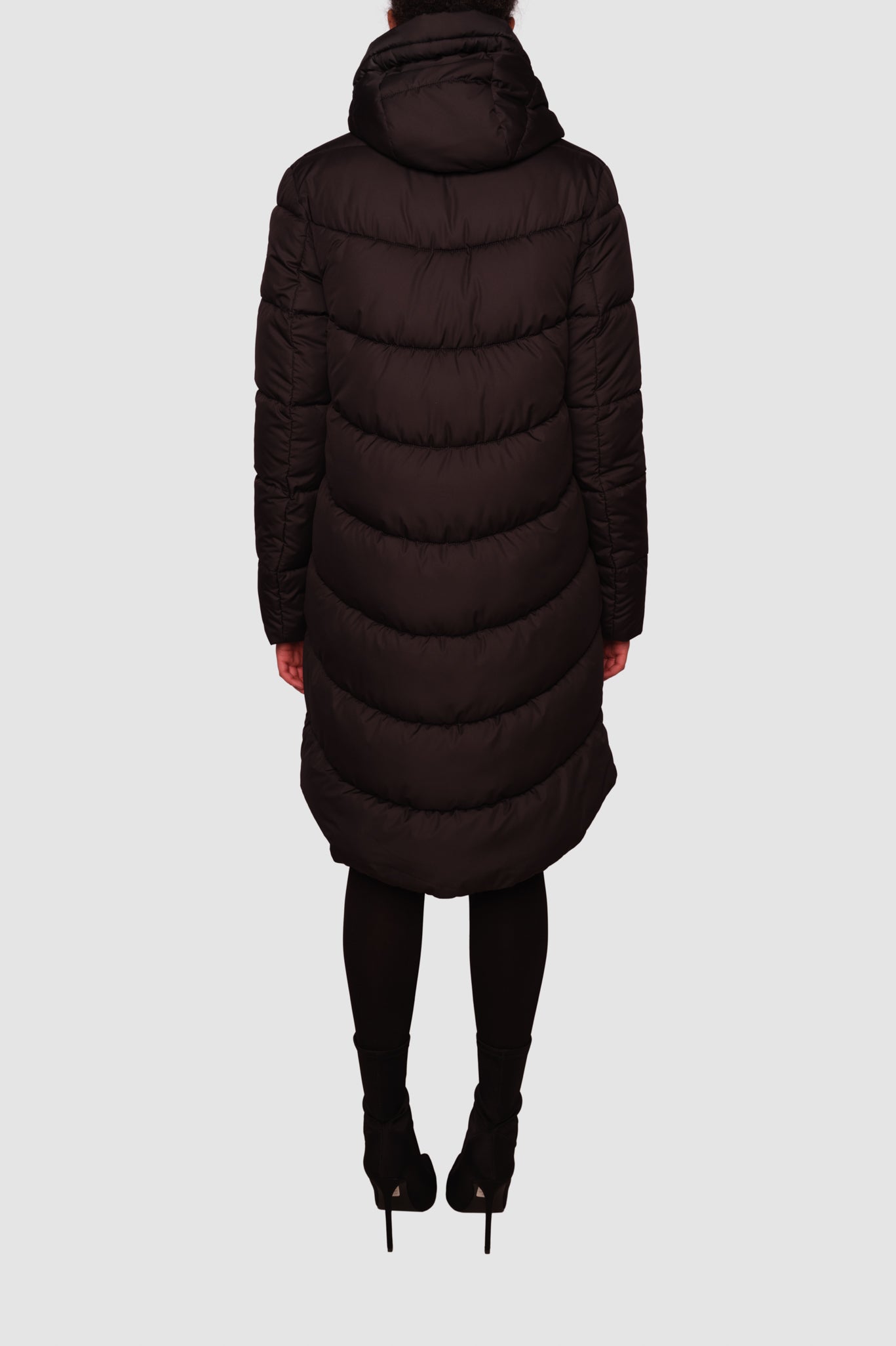 Portobello II Black Long Puffer Jacket