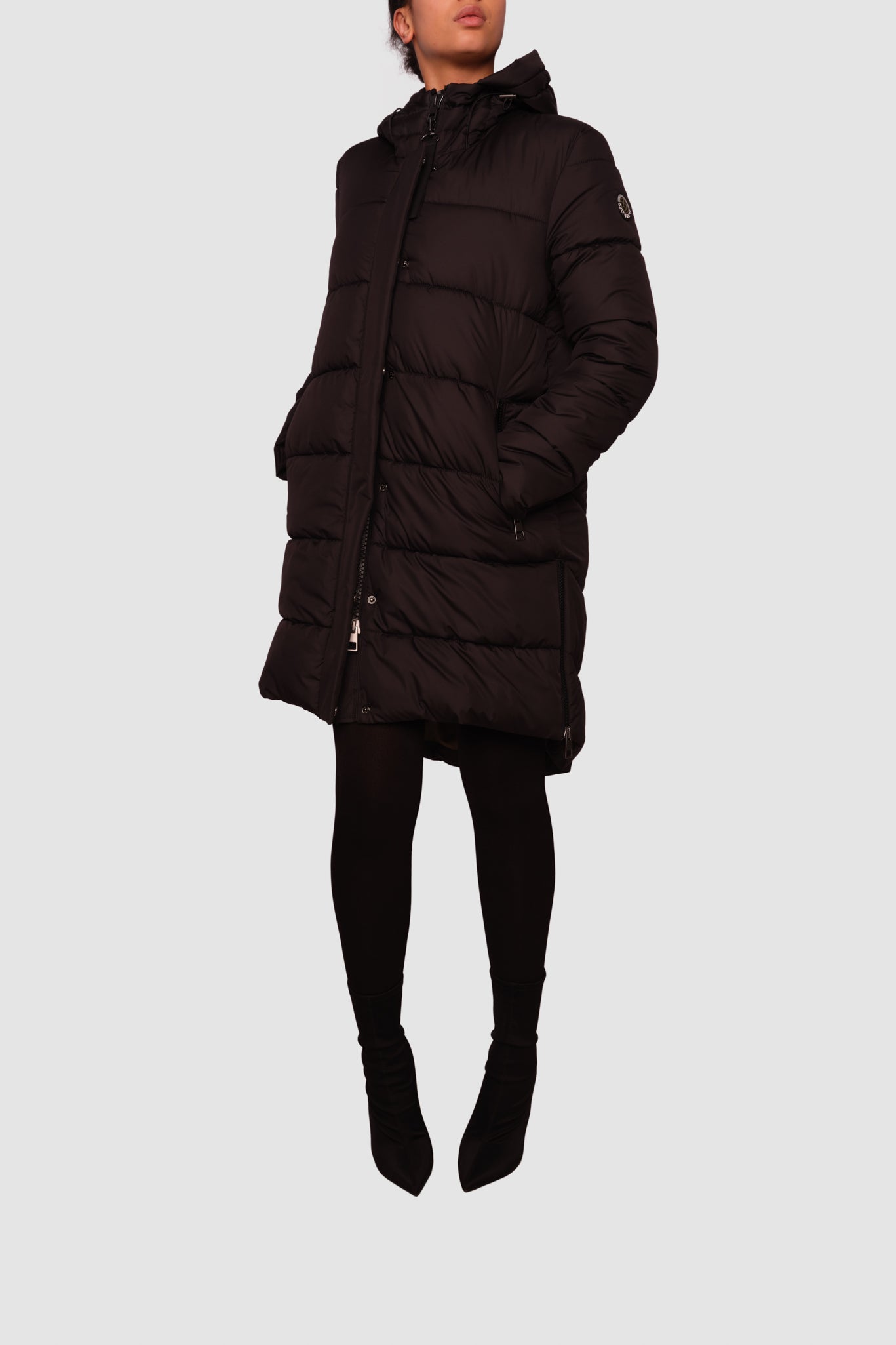 Portobello II Black Long Puffer Jacket