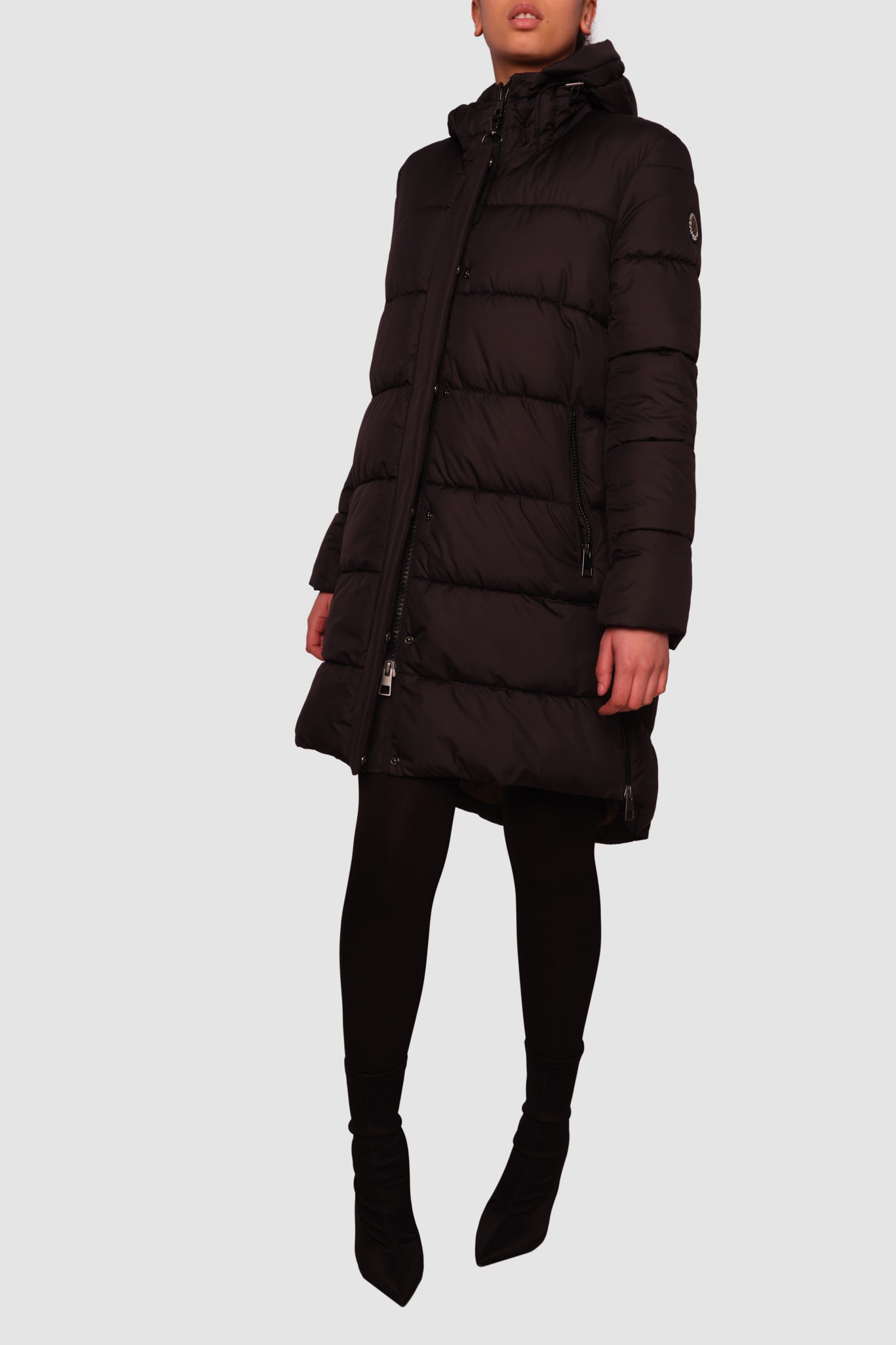 Portobello II Black Long Puffer Jacket