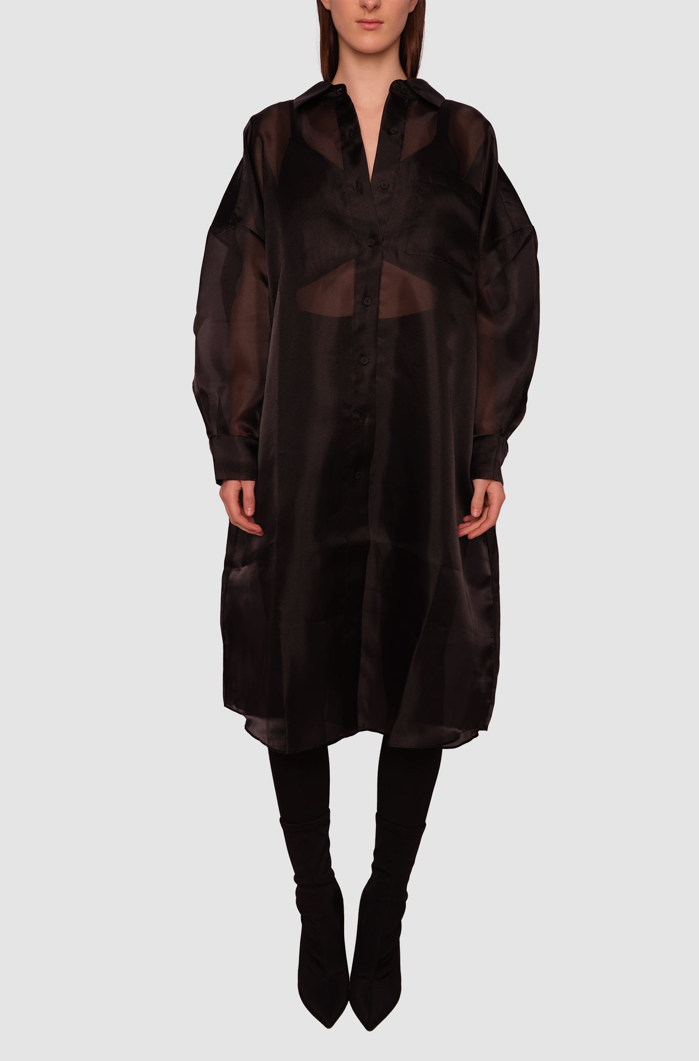 Oversized Organza Shirt