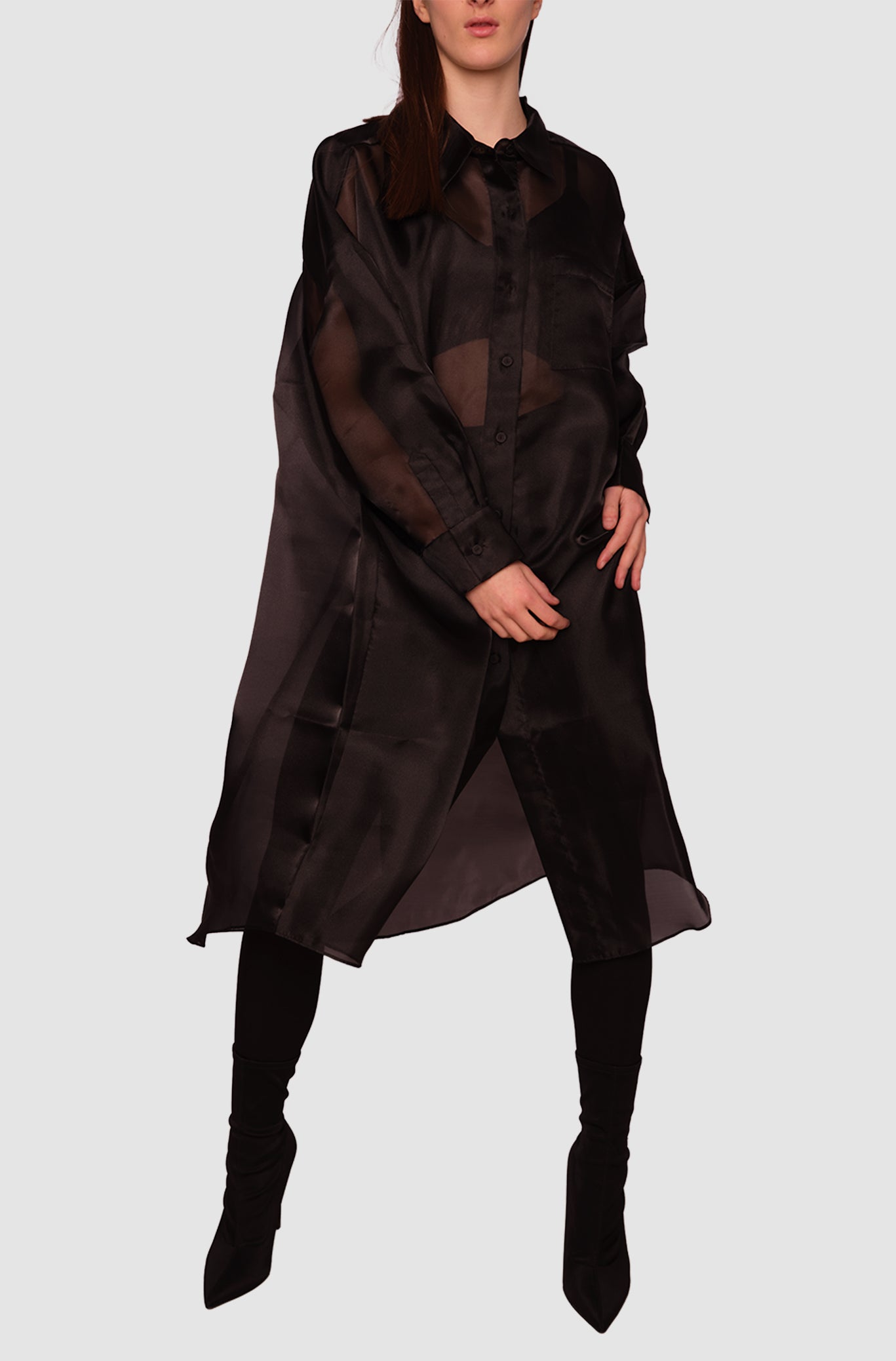Oversized Organza Shirt