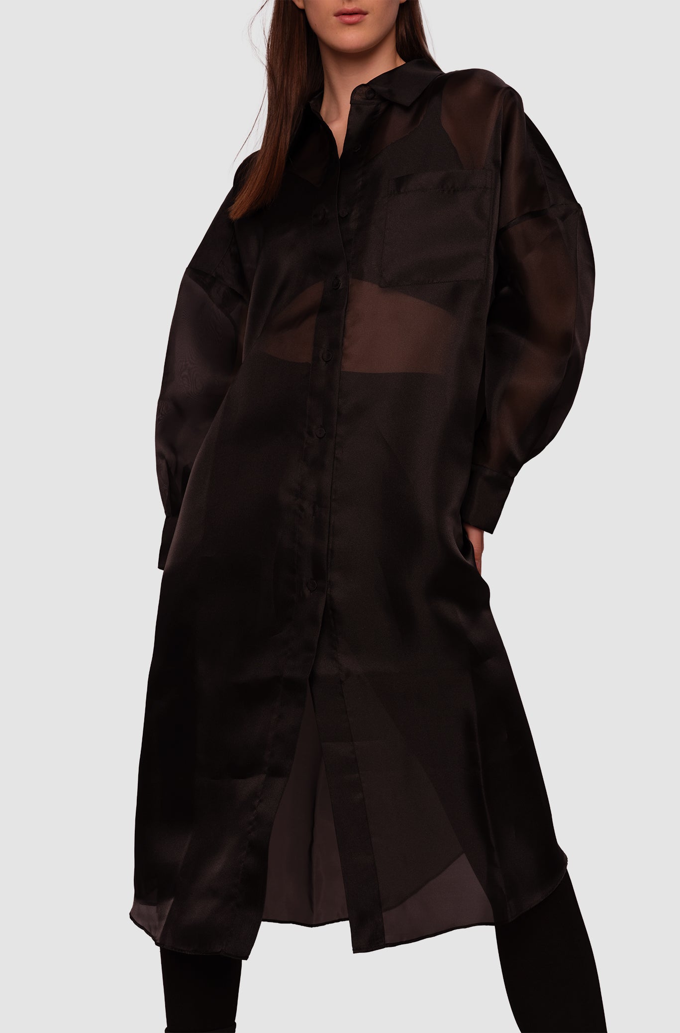 Oversized Organza Shirt