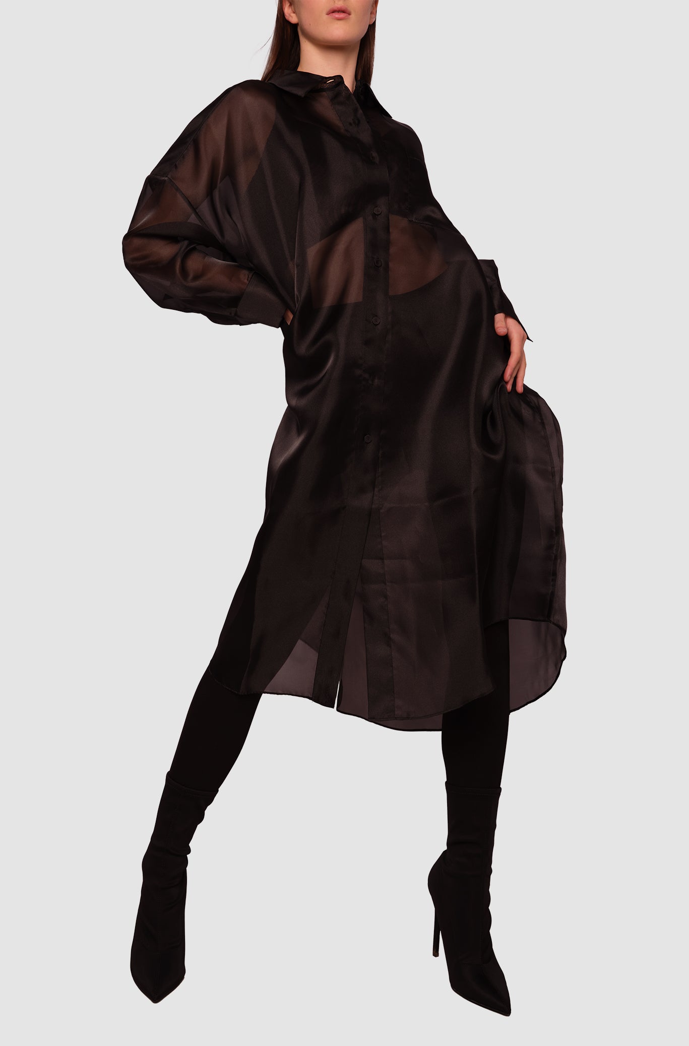 Oversized Organza Shirt