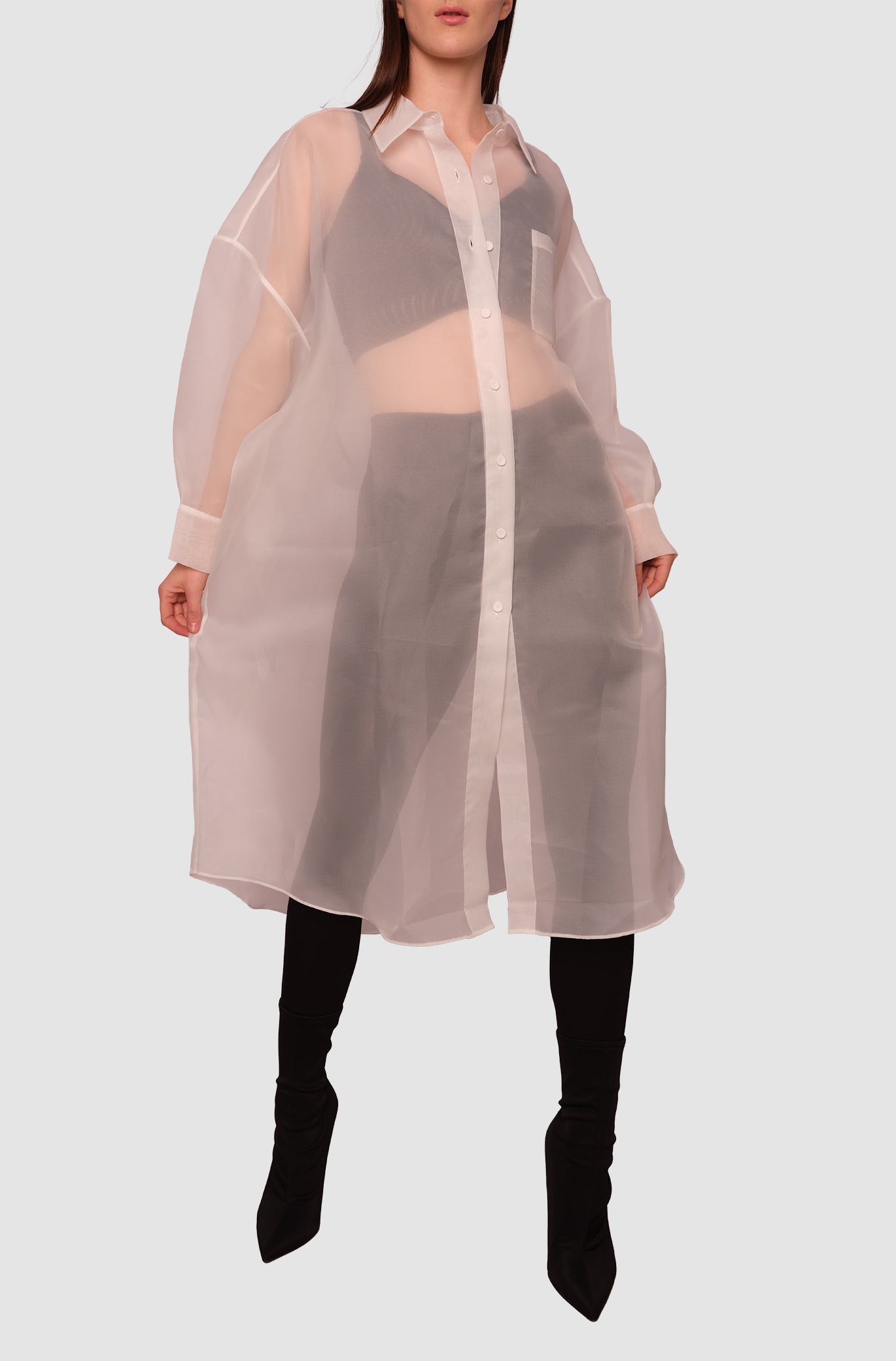 Oversized Organza Shirt