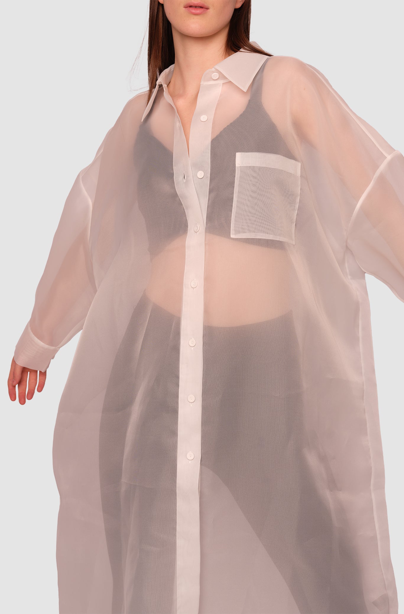 Oversized Organza Shirt