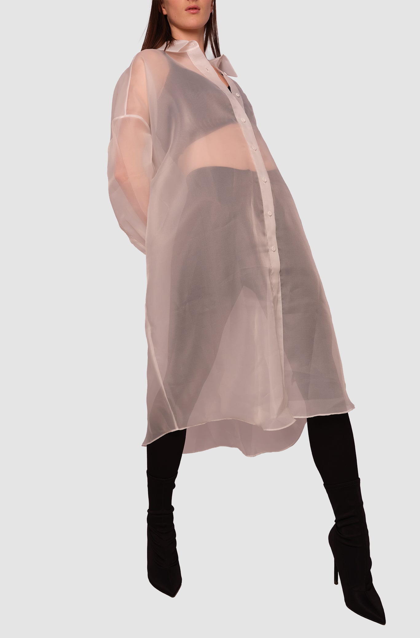 Oversized Organza Shirt