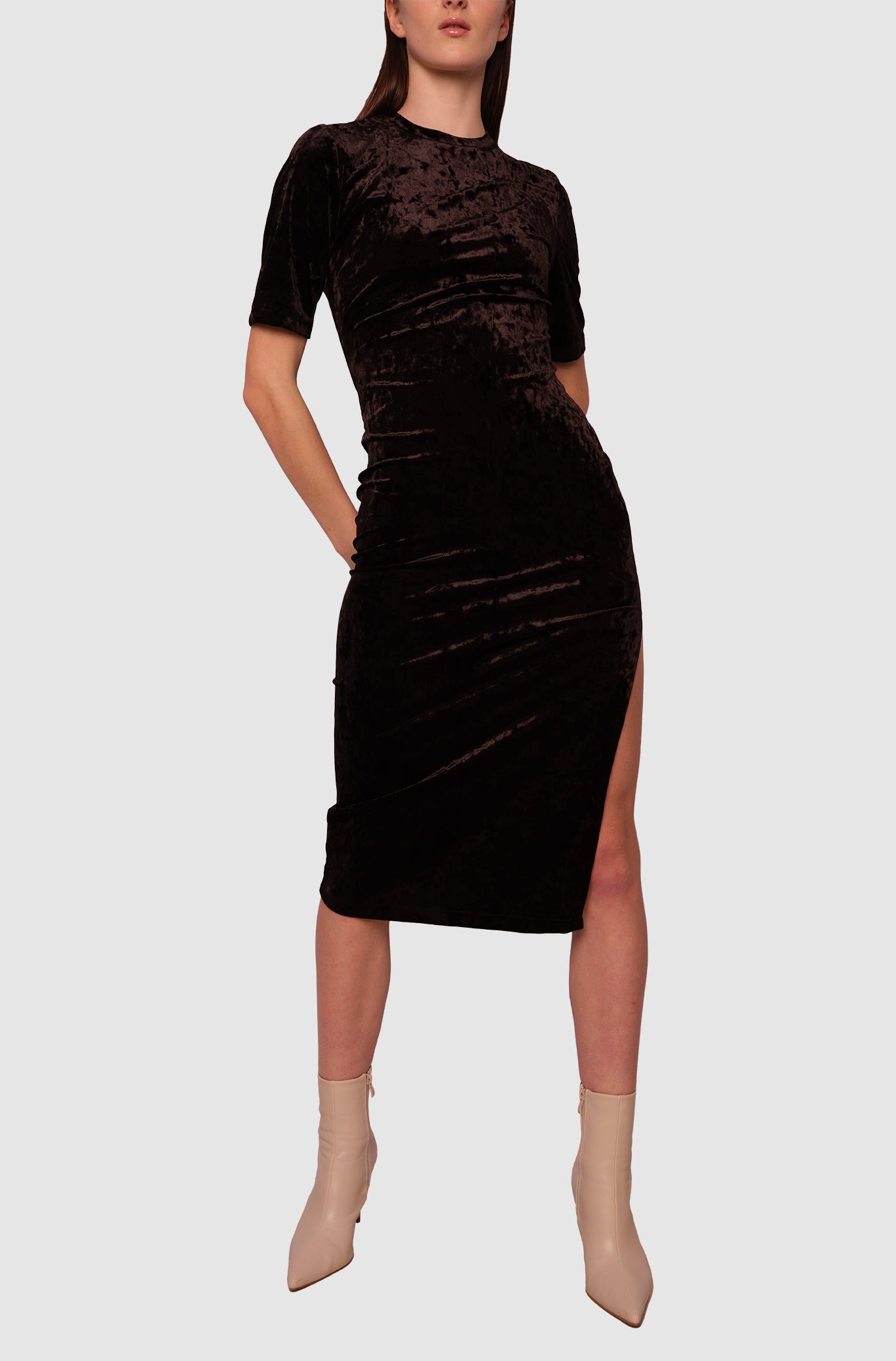 Crush Velvet Tee Dress