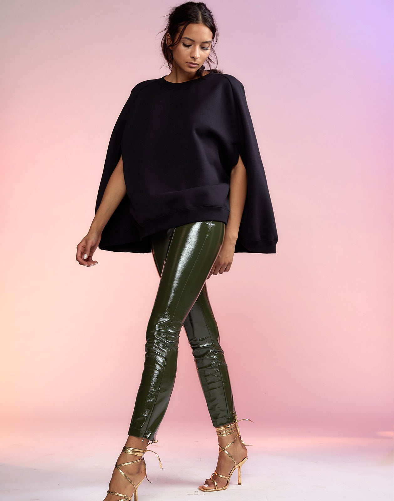 Vegan Leather Cigarette Pants