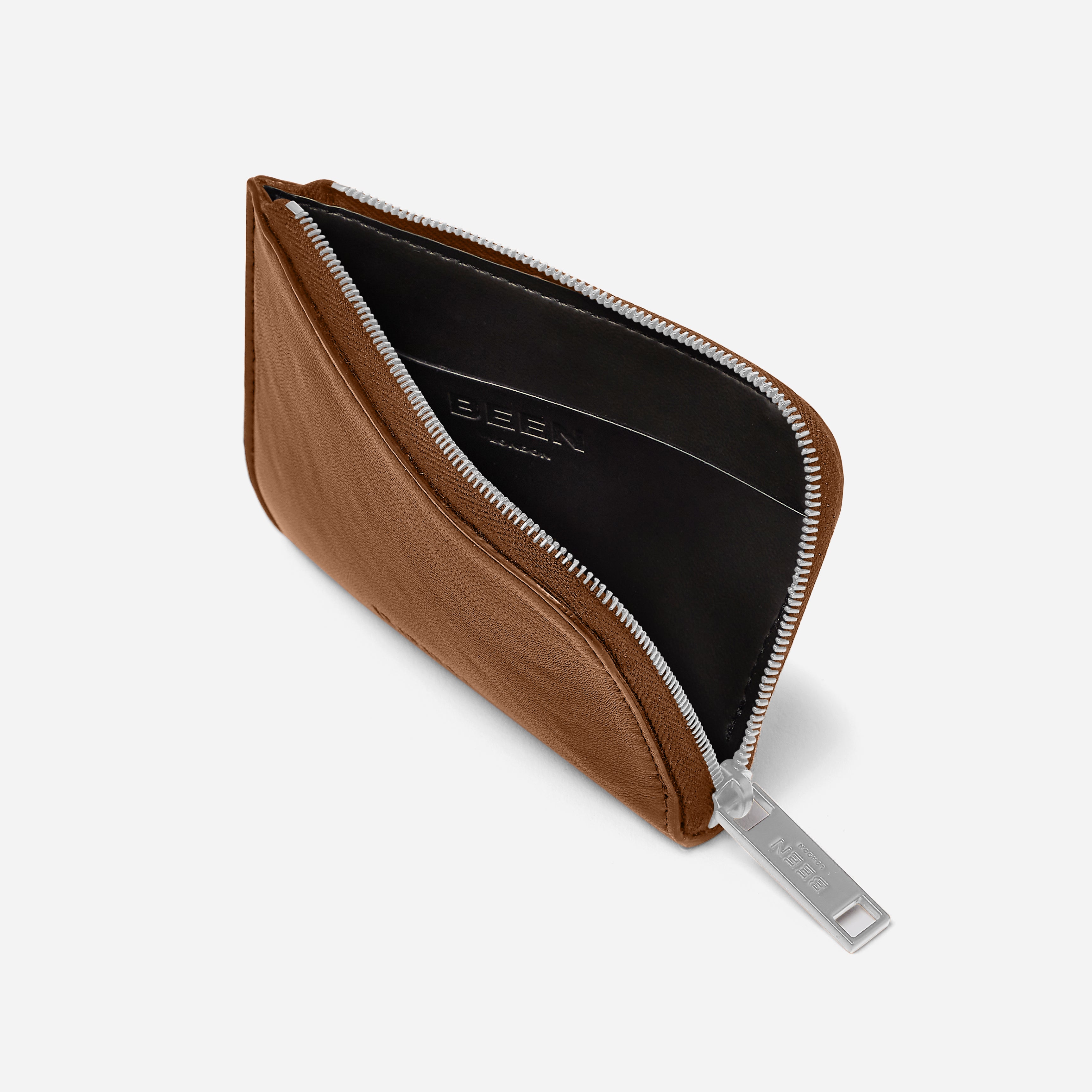 Jude Card Holder in Acacia spacious interior