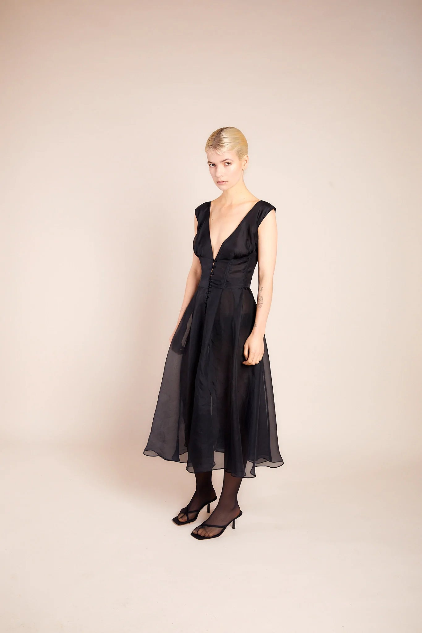 Monic Organza Silk Dress