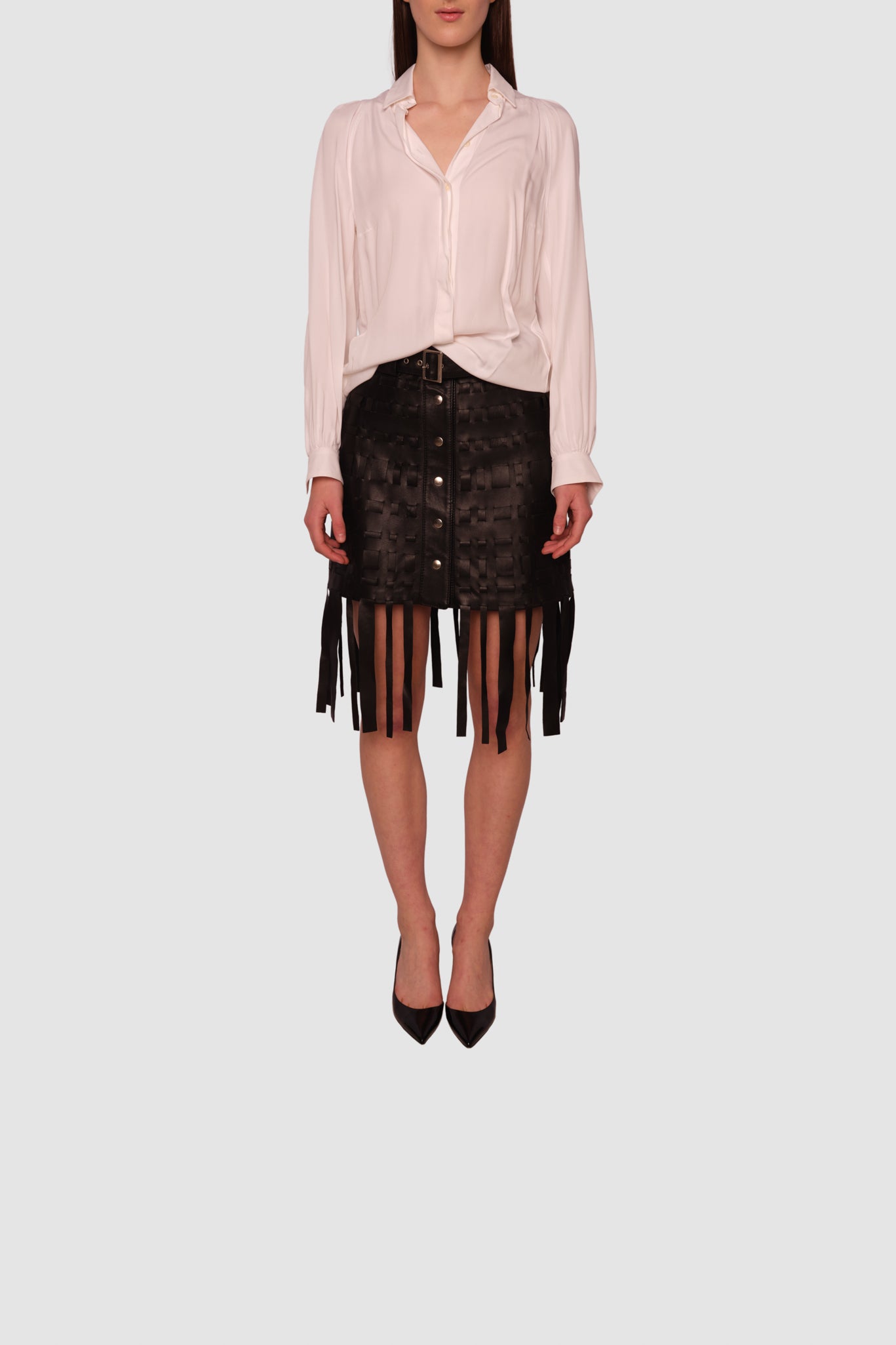 Joyce Leather Skirt
