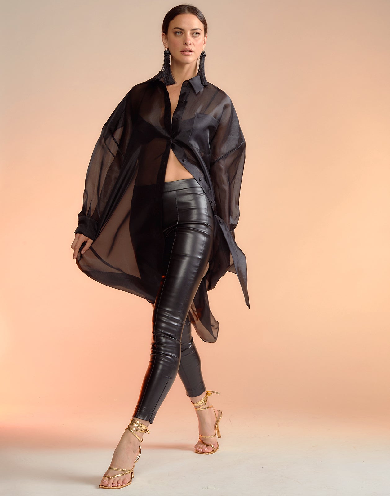Oversized Organza Shirt