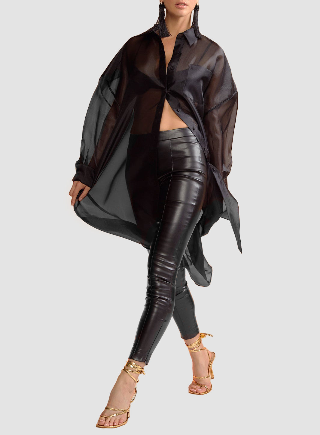 Oversized Organza Shirt