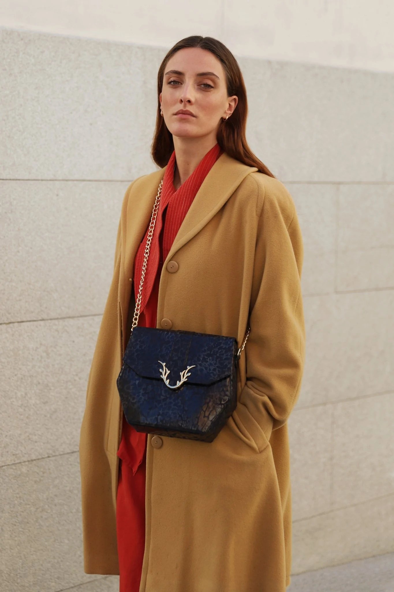 Roan Midi Deep Blue - SambarHandbag