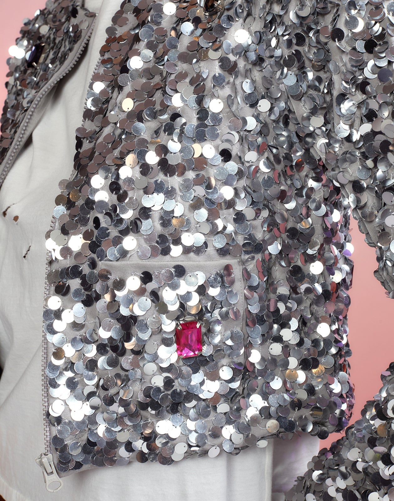 Sequin Cropped Cardigan