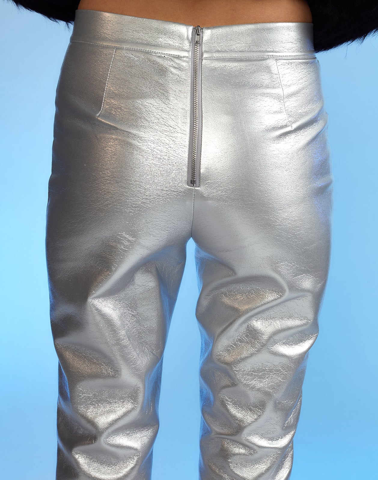 Vegan Leather Cigarette Pants