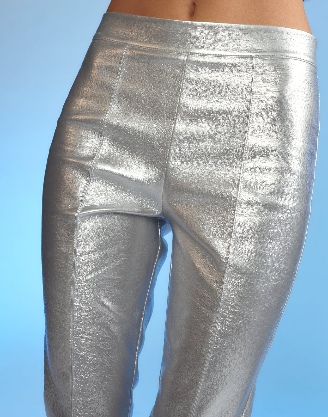 Vegan Leather Cigarette Pants