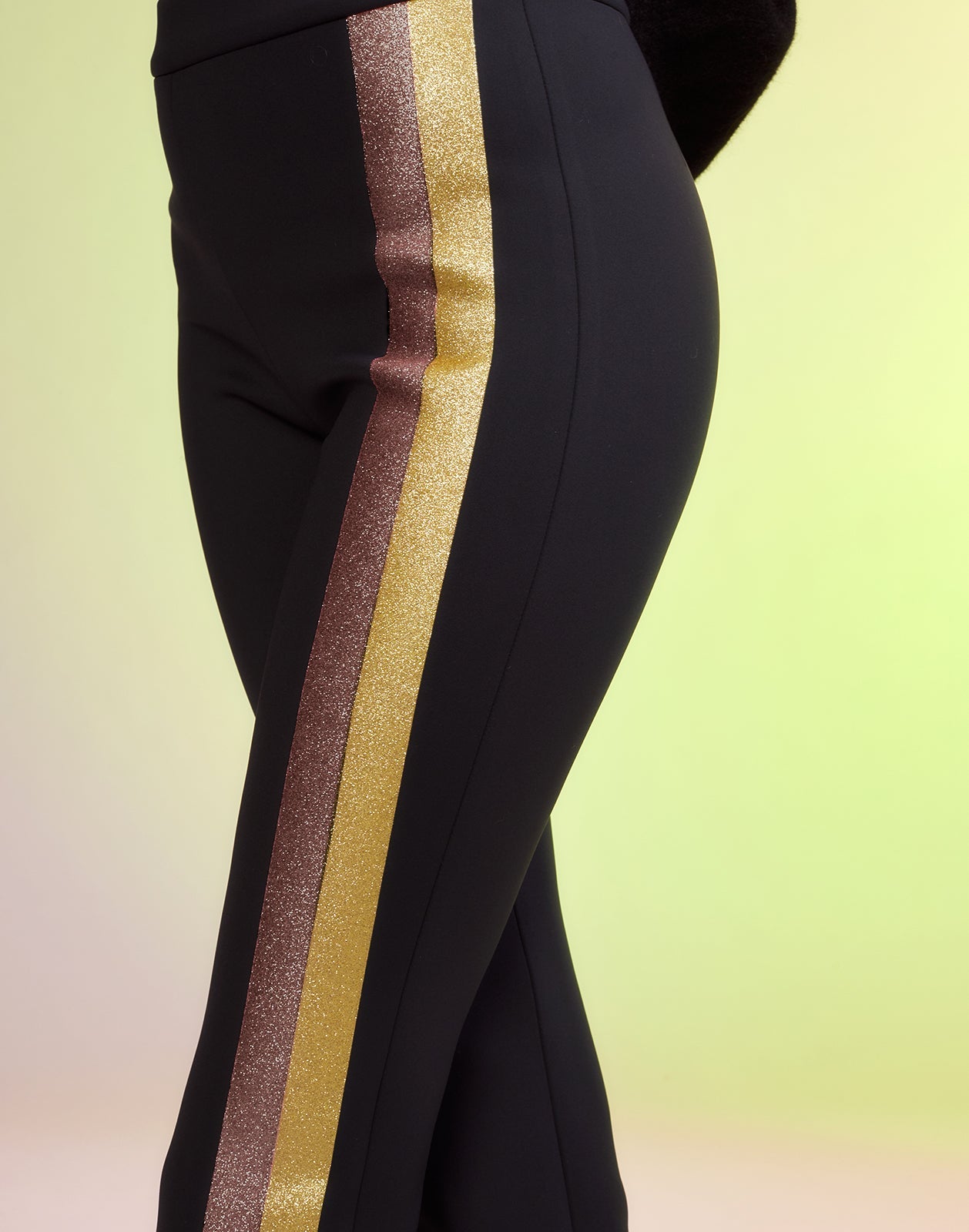 Glitter Stripe Bonded Pants