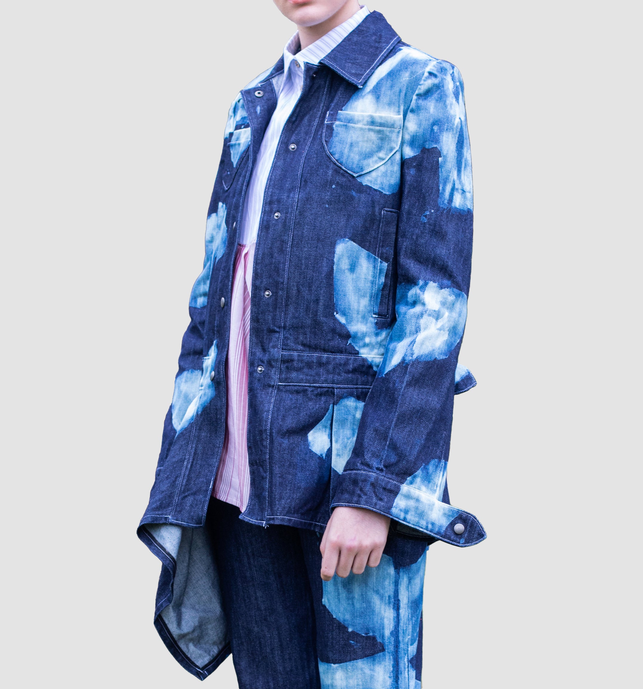 Valentina Hand Bleached Denim Jacket