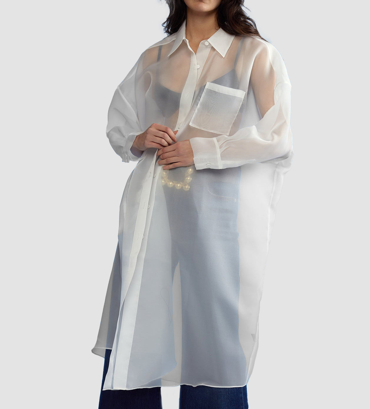 Oversized Organza Shirt
