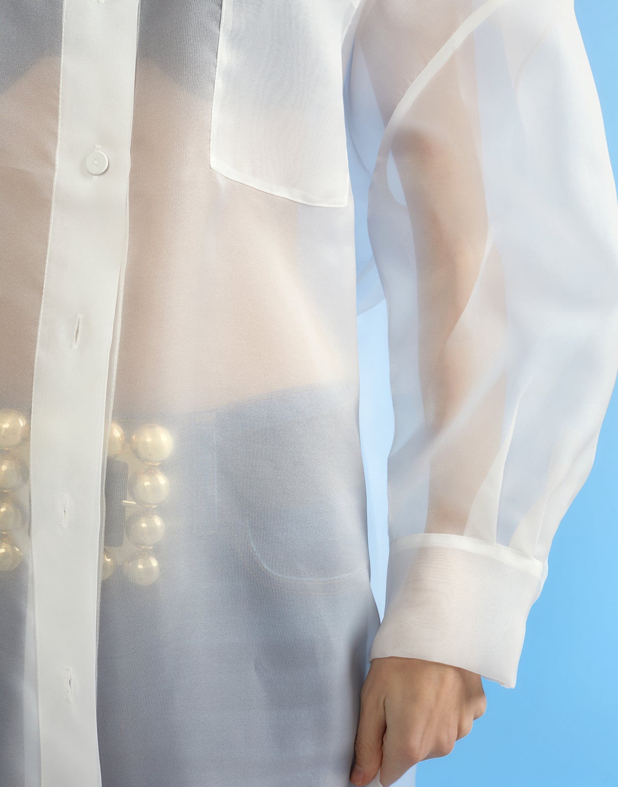 Oversized Organza Shirt