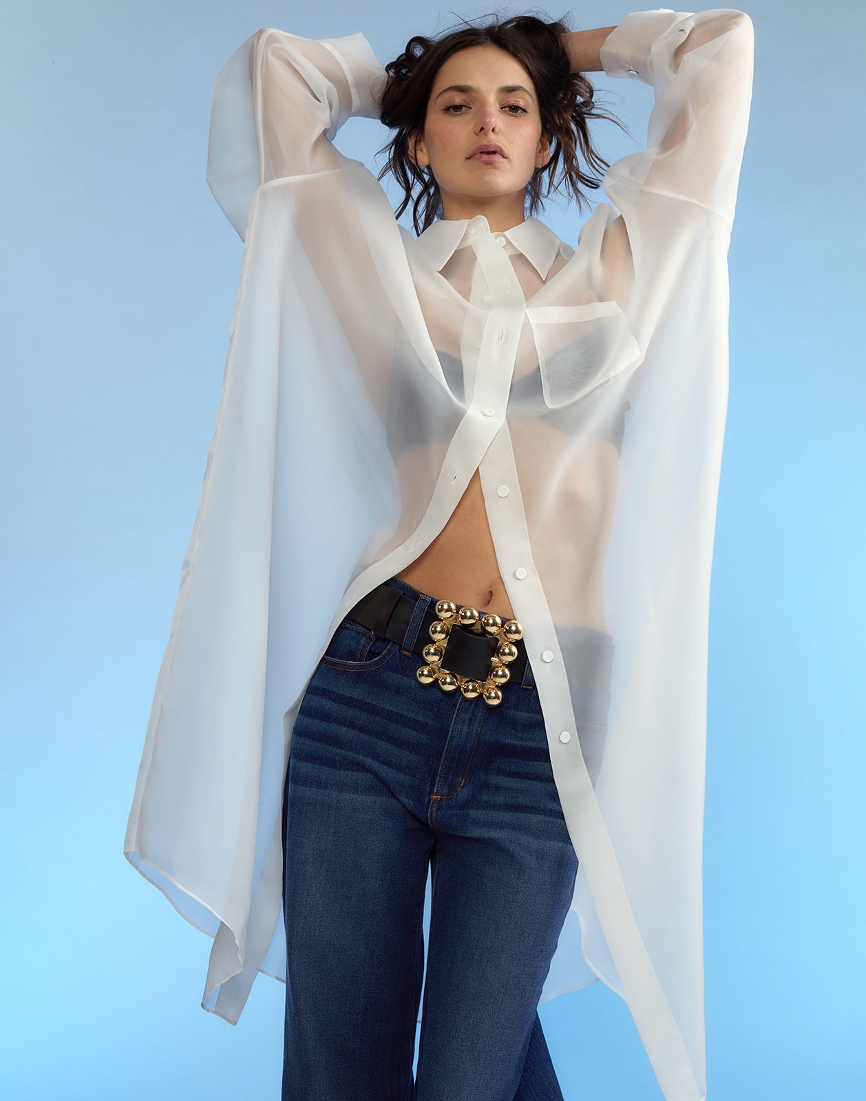 Oversized Organza Shirt