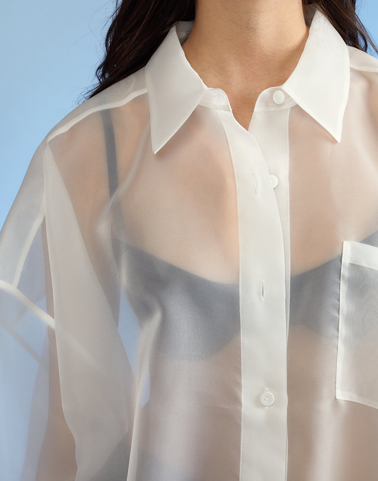 Oversized Organza Shirt