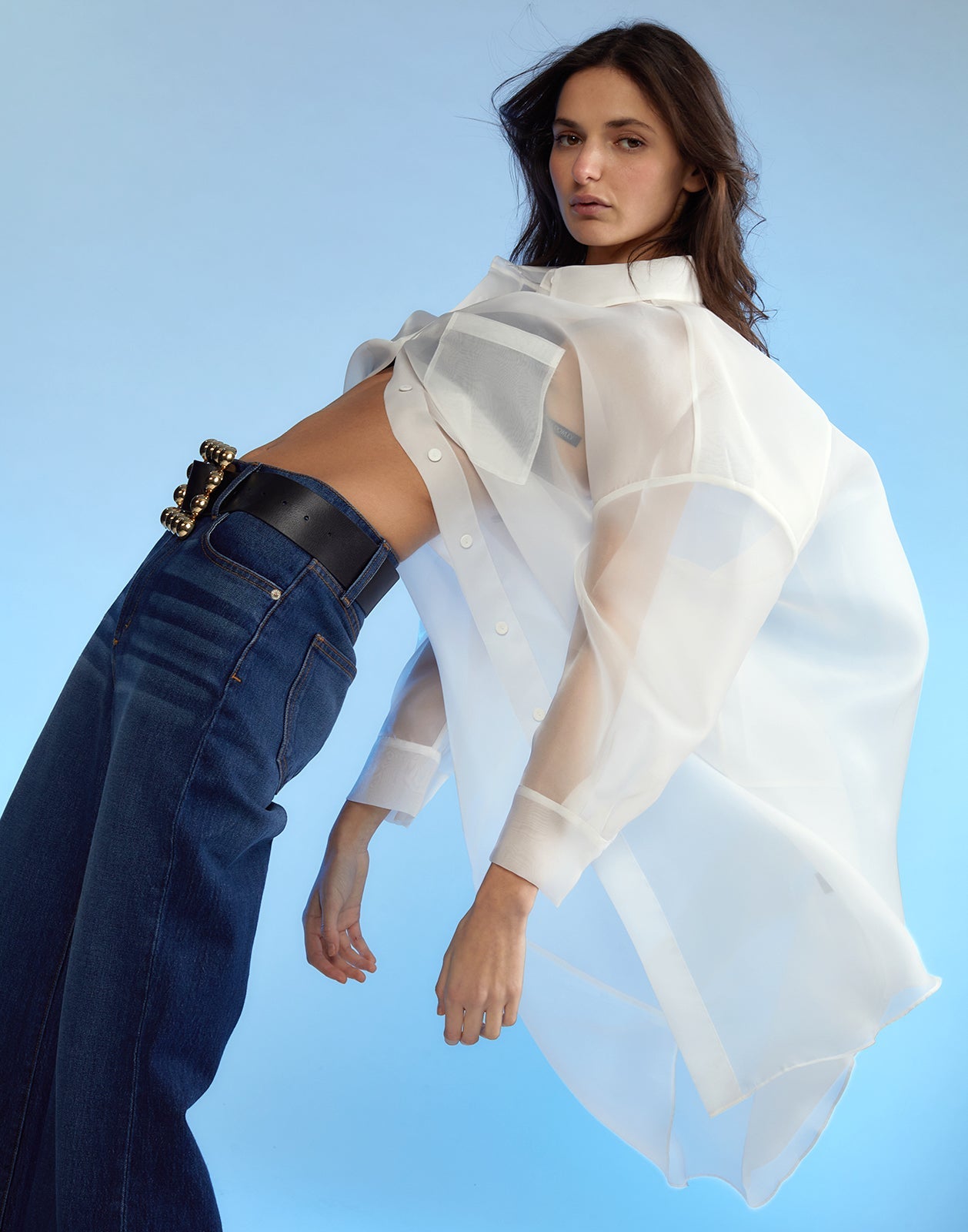 Oversized Organza Shirt