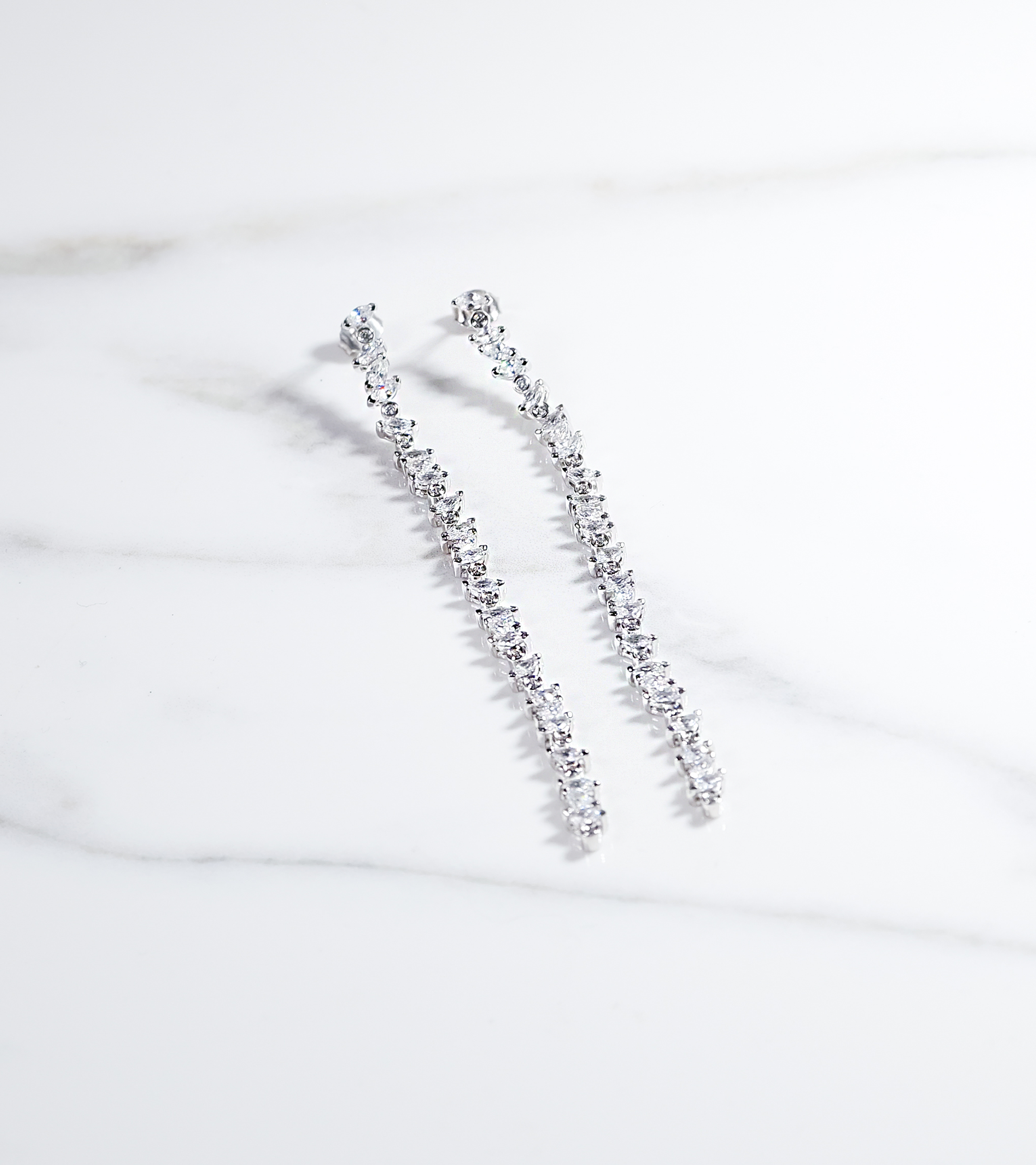 Silver Elegance Drop Earrings 