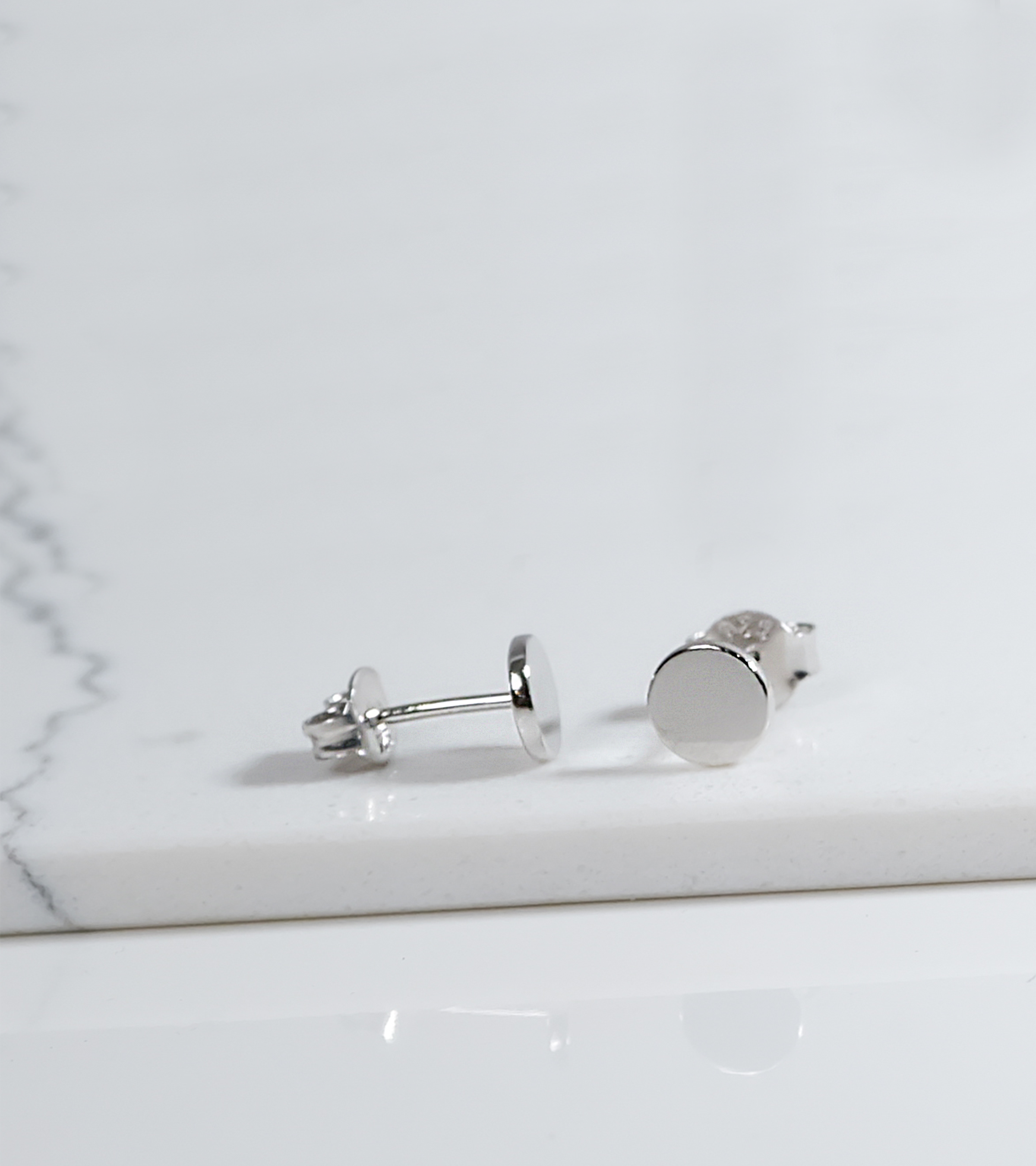 Sleek Silver Studs