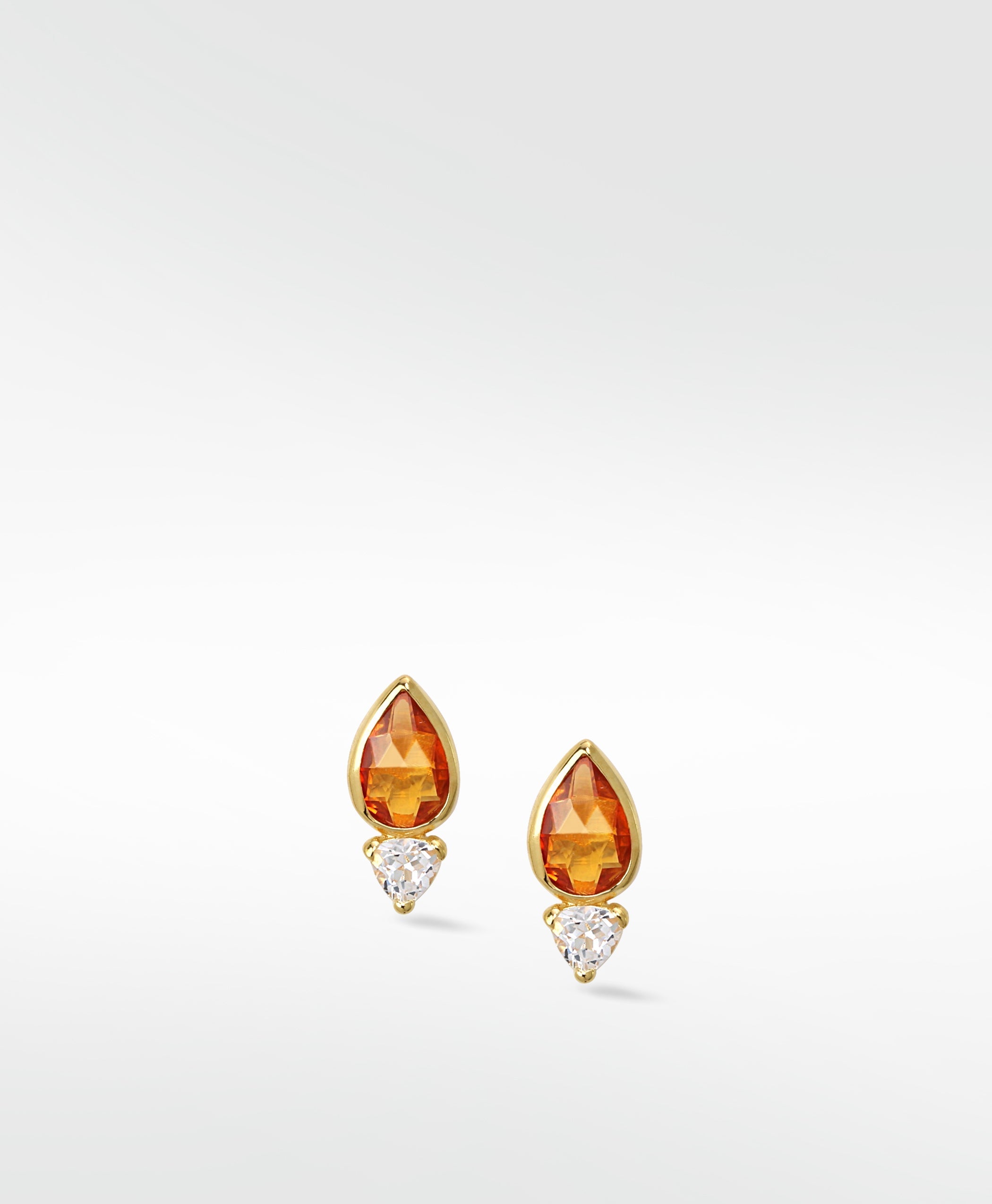 Nomad Rose Cut Sapphire Earrings