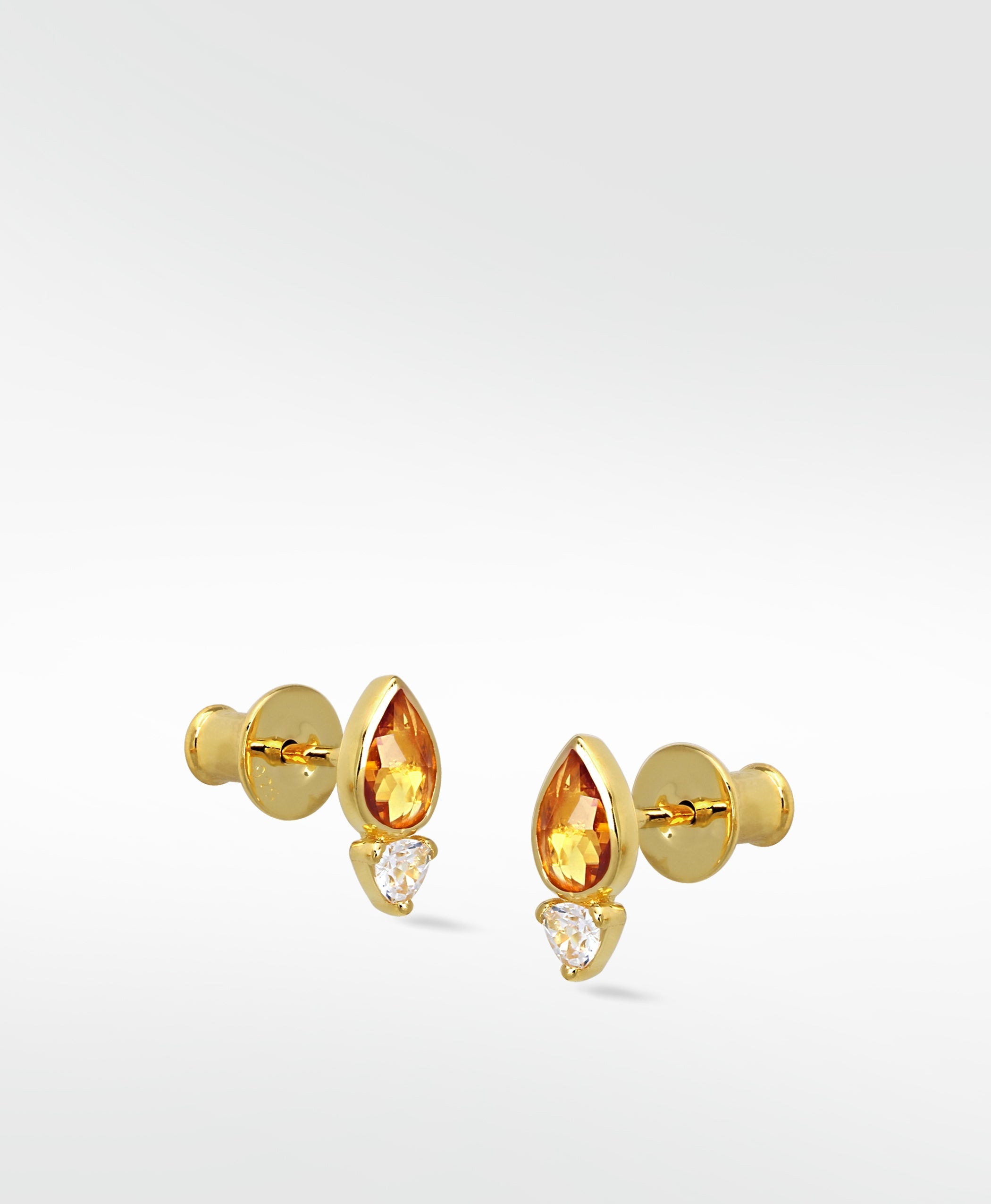 Nomad Rose Cut Sapphire Earrings