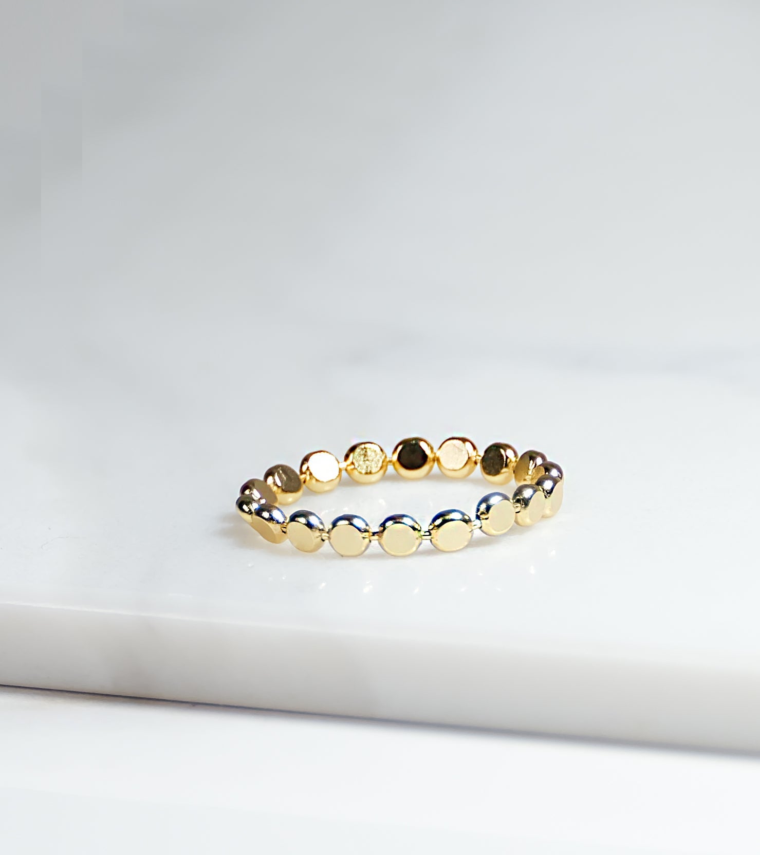 The Many Sides Gold Colour Ring