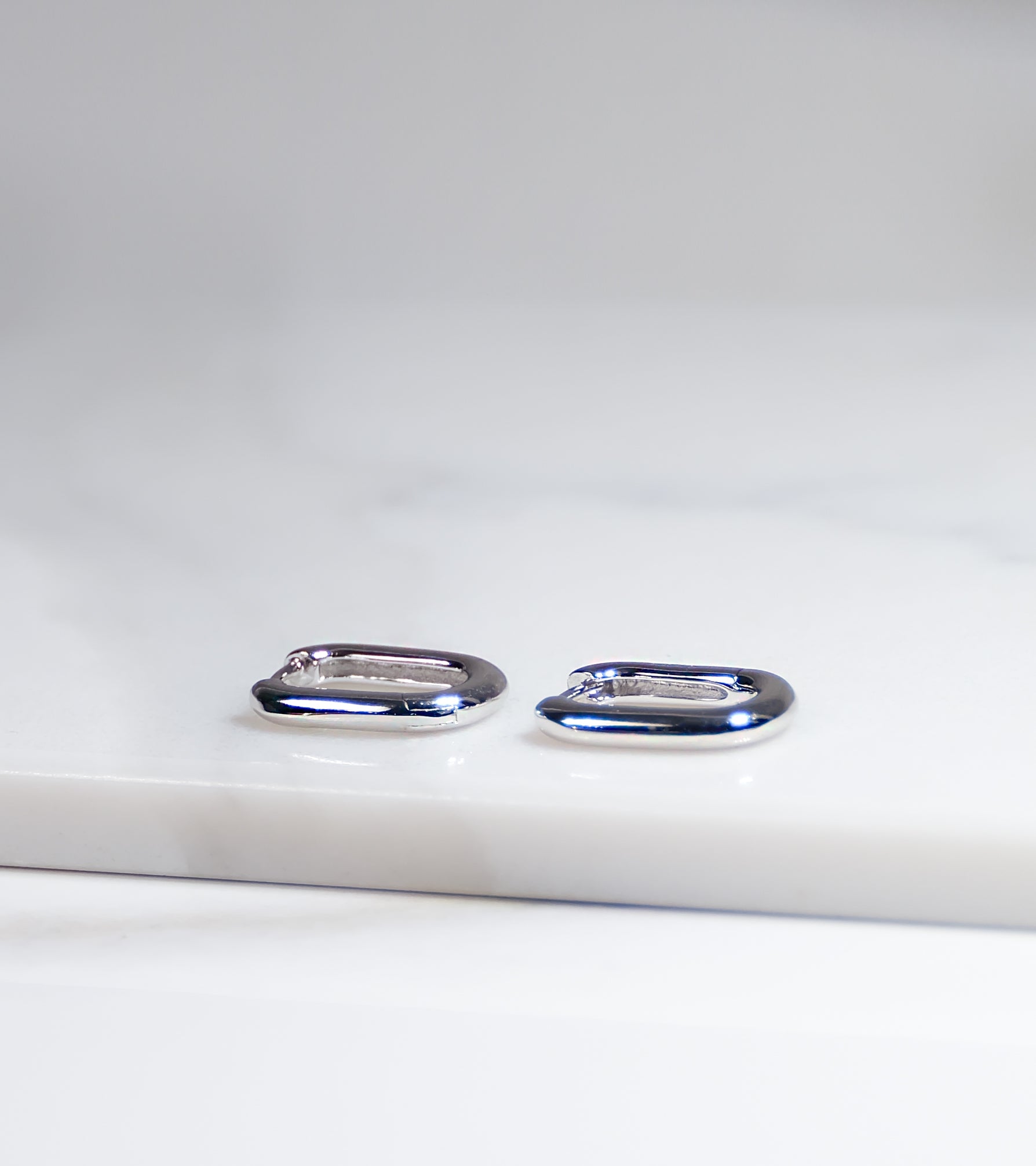 Small Clip Silver Earrings