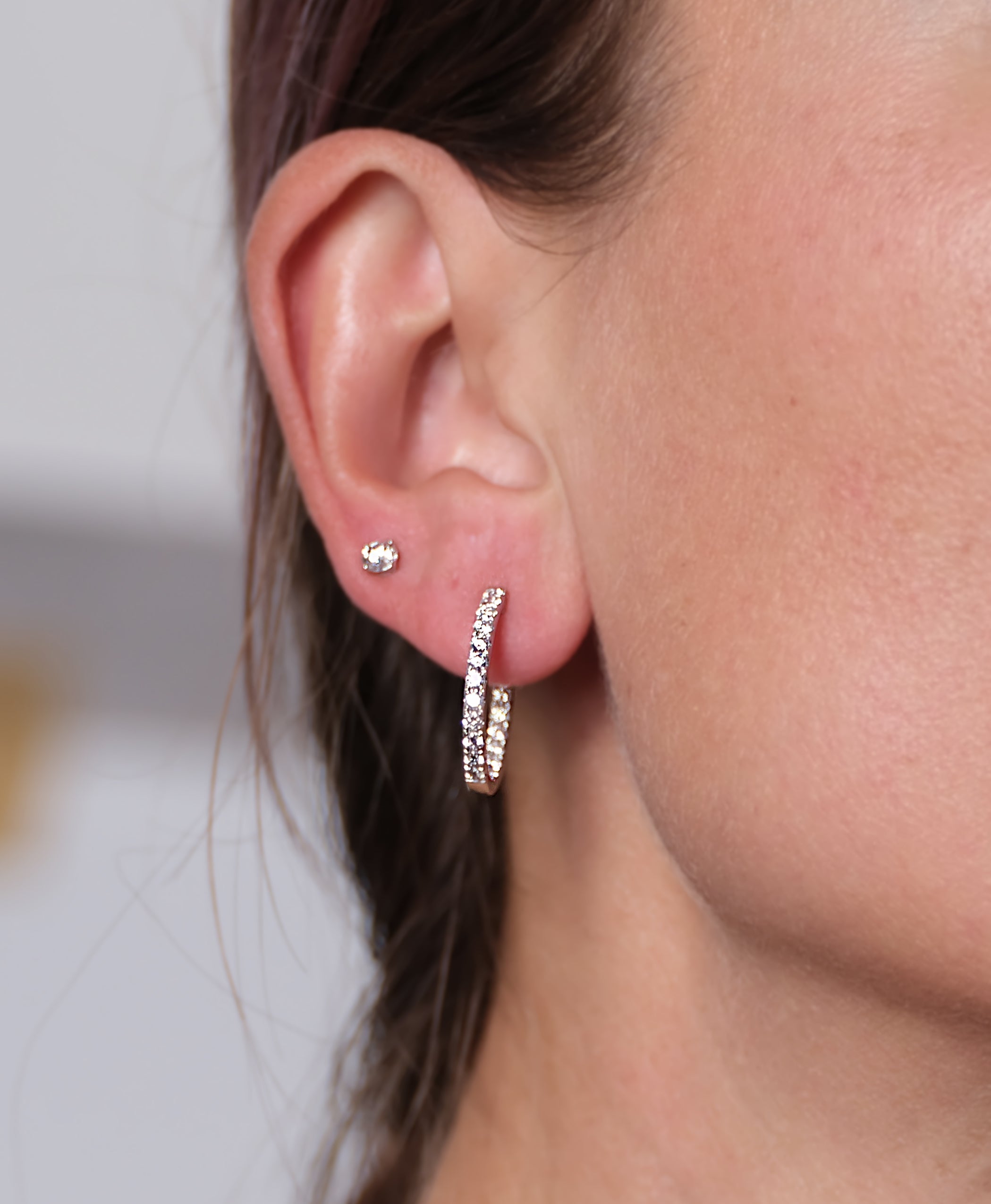 The Signature Platinum Diamond Hoops