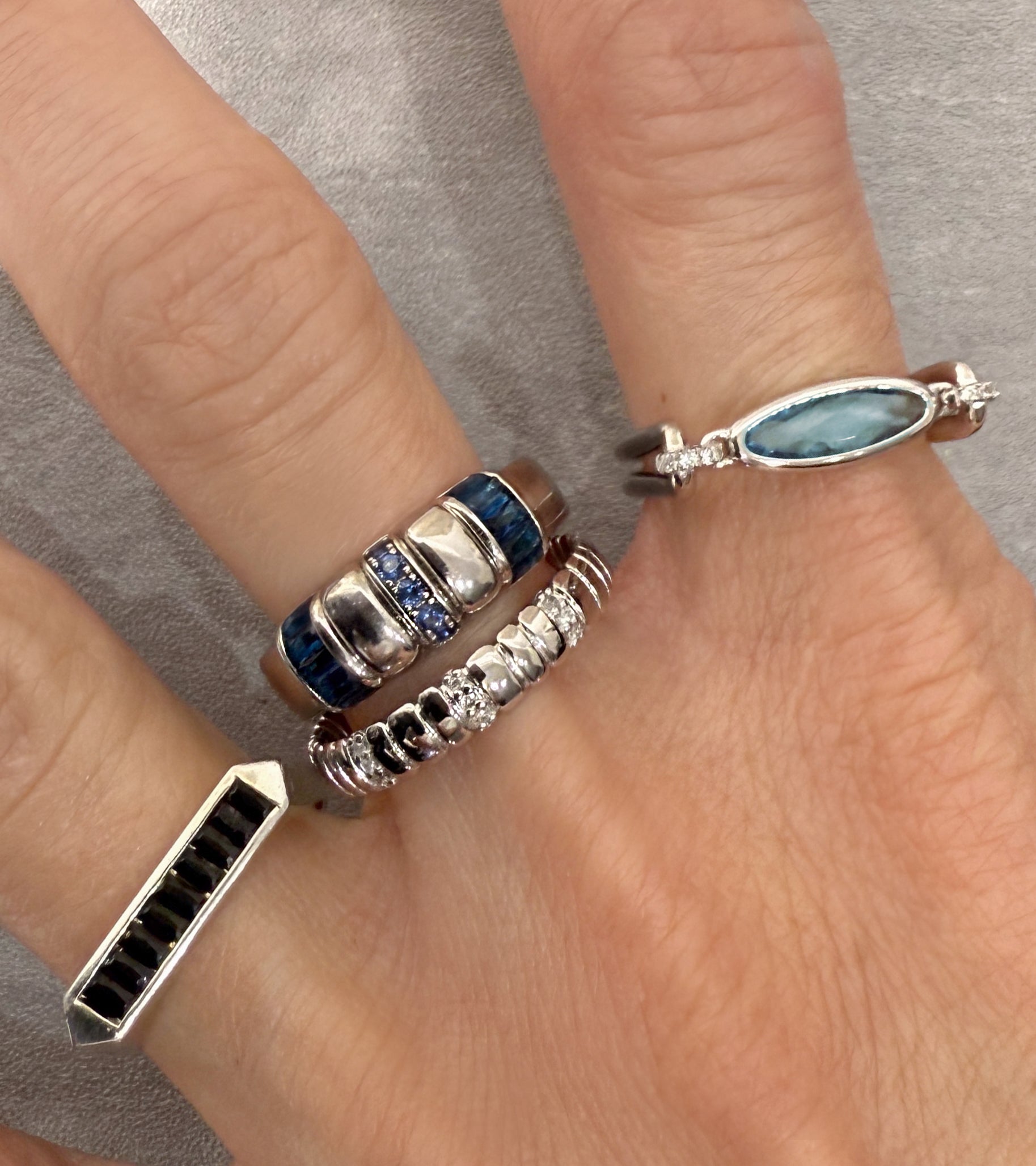 Elegant Aquamarine Halo Ring