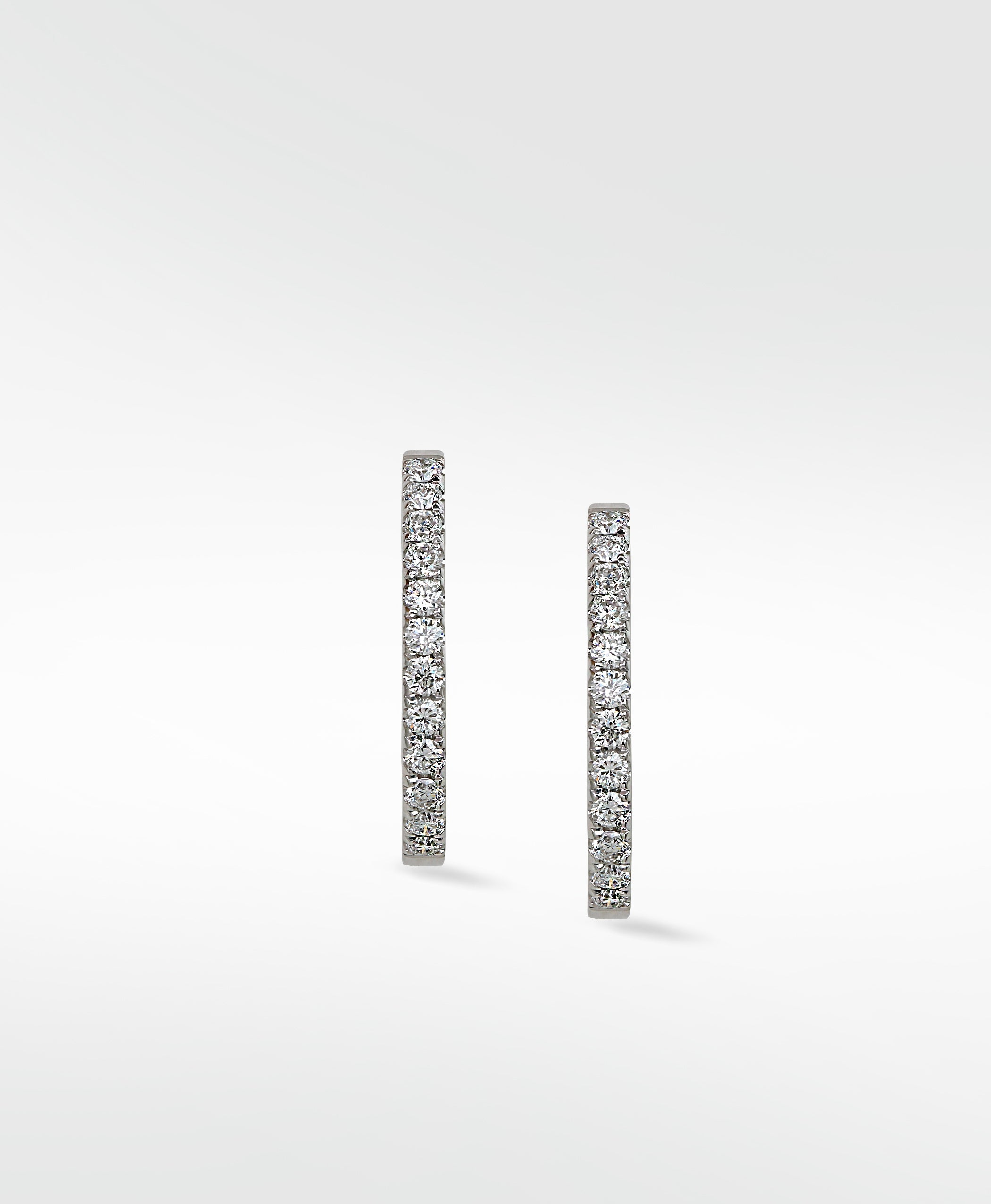The Signature Platinum Diamond Hoops