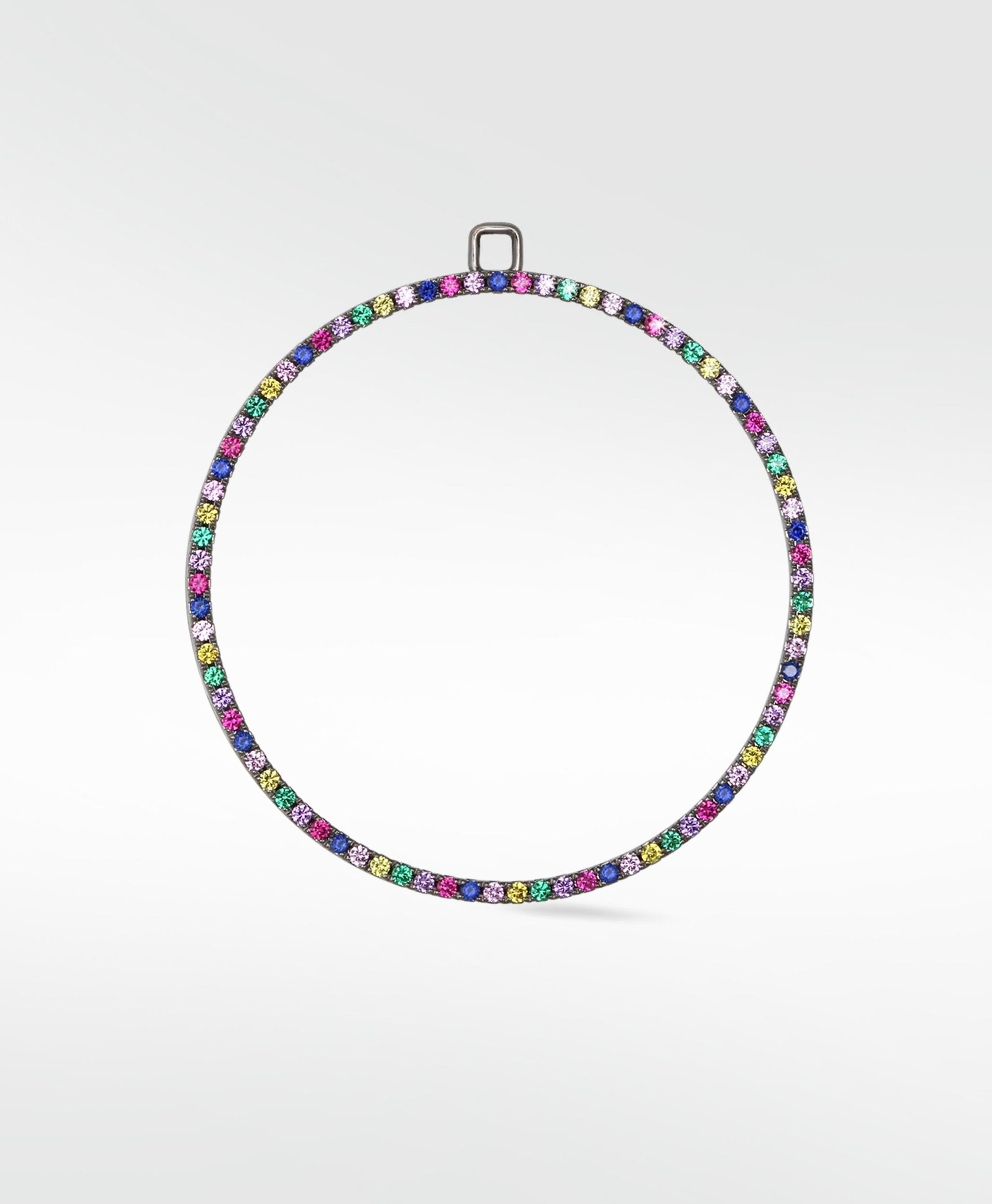 Detachable Rainbow Statement Circular Drop - Lark and Berry