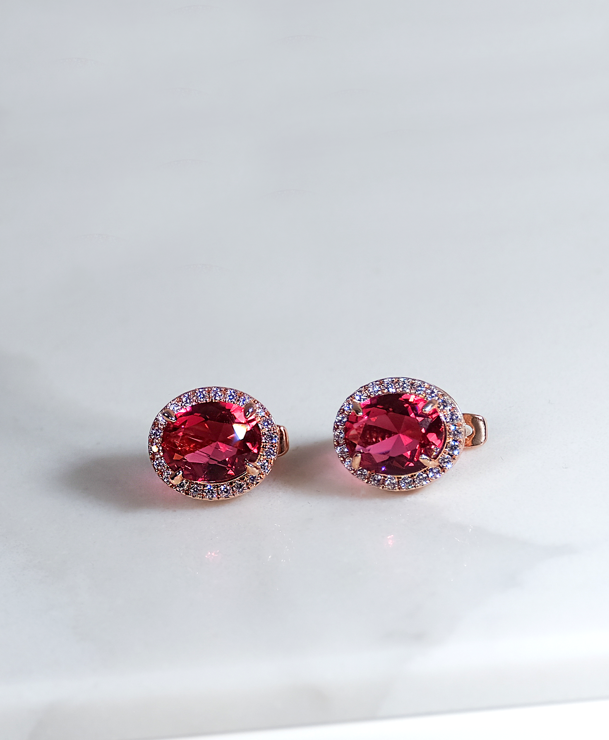 Crimson Elegance Studs