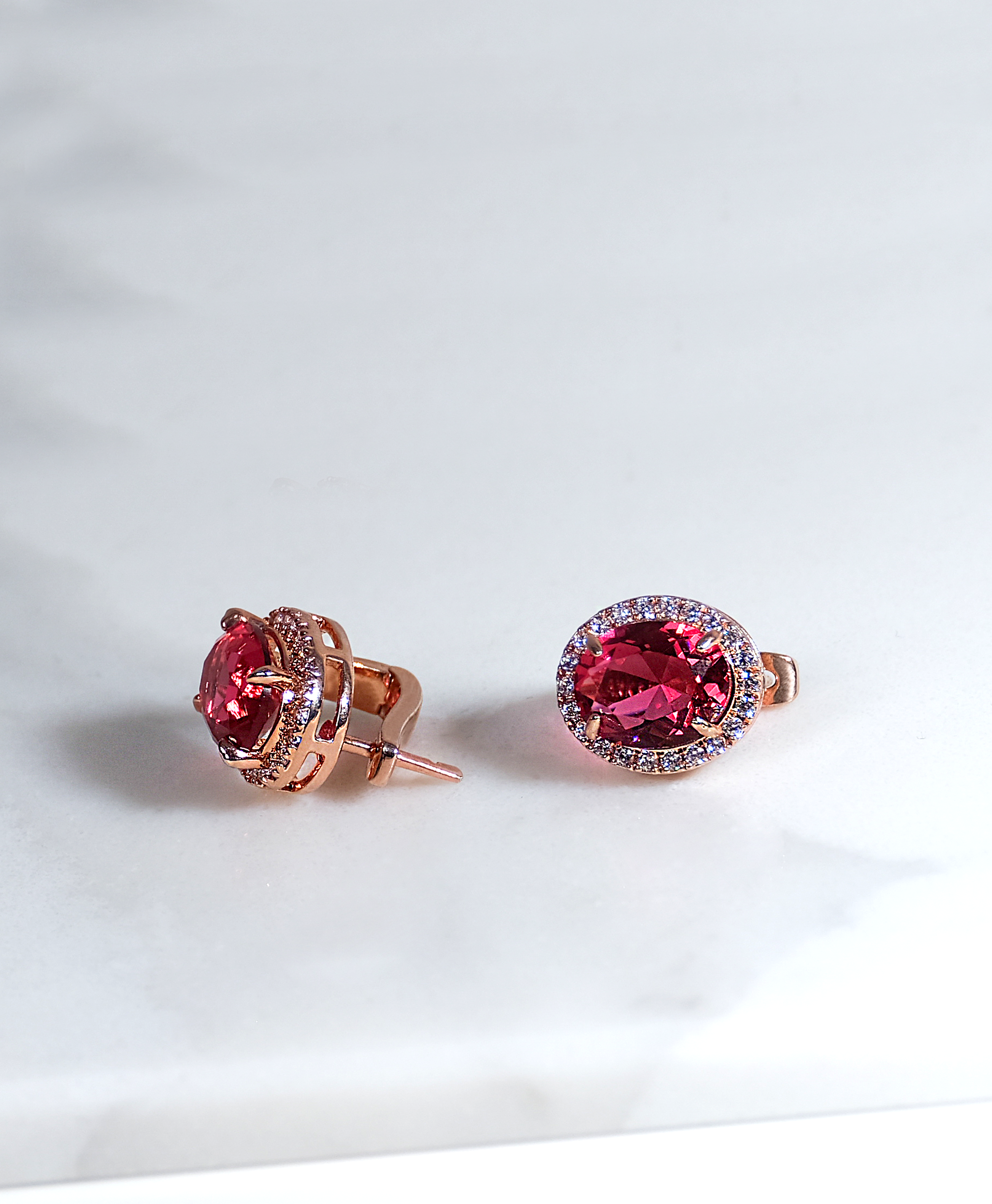 Crimson Elegance Studs