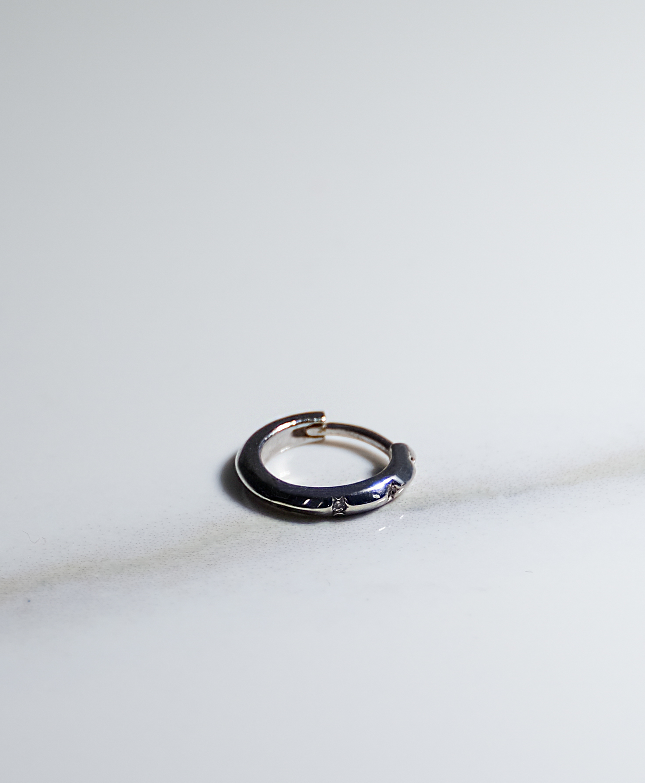 Silver Elegance Hoop