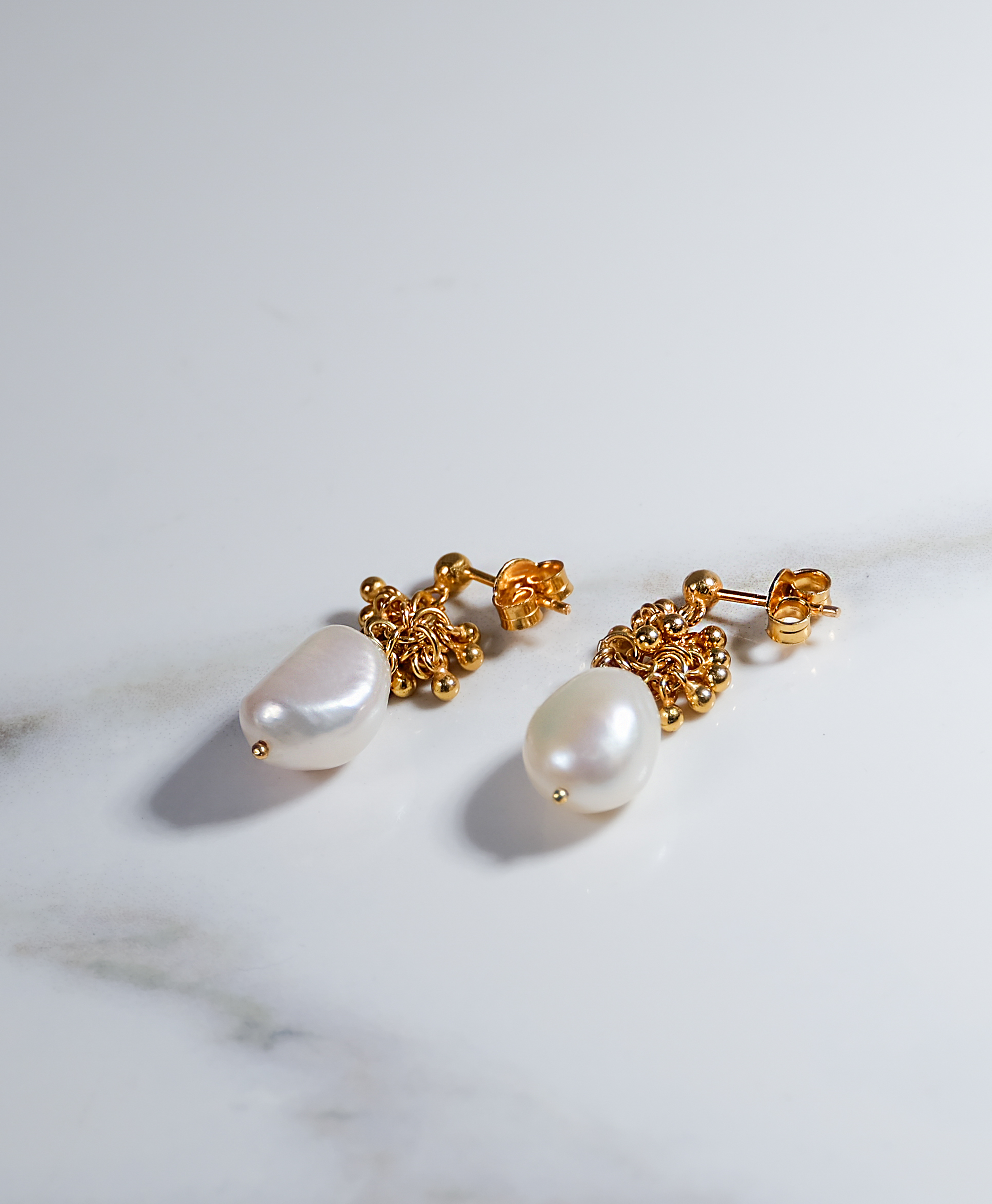 Luxe Pearl Dangle Earrings