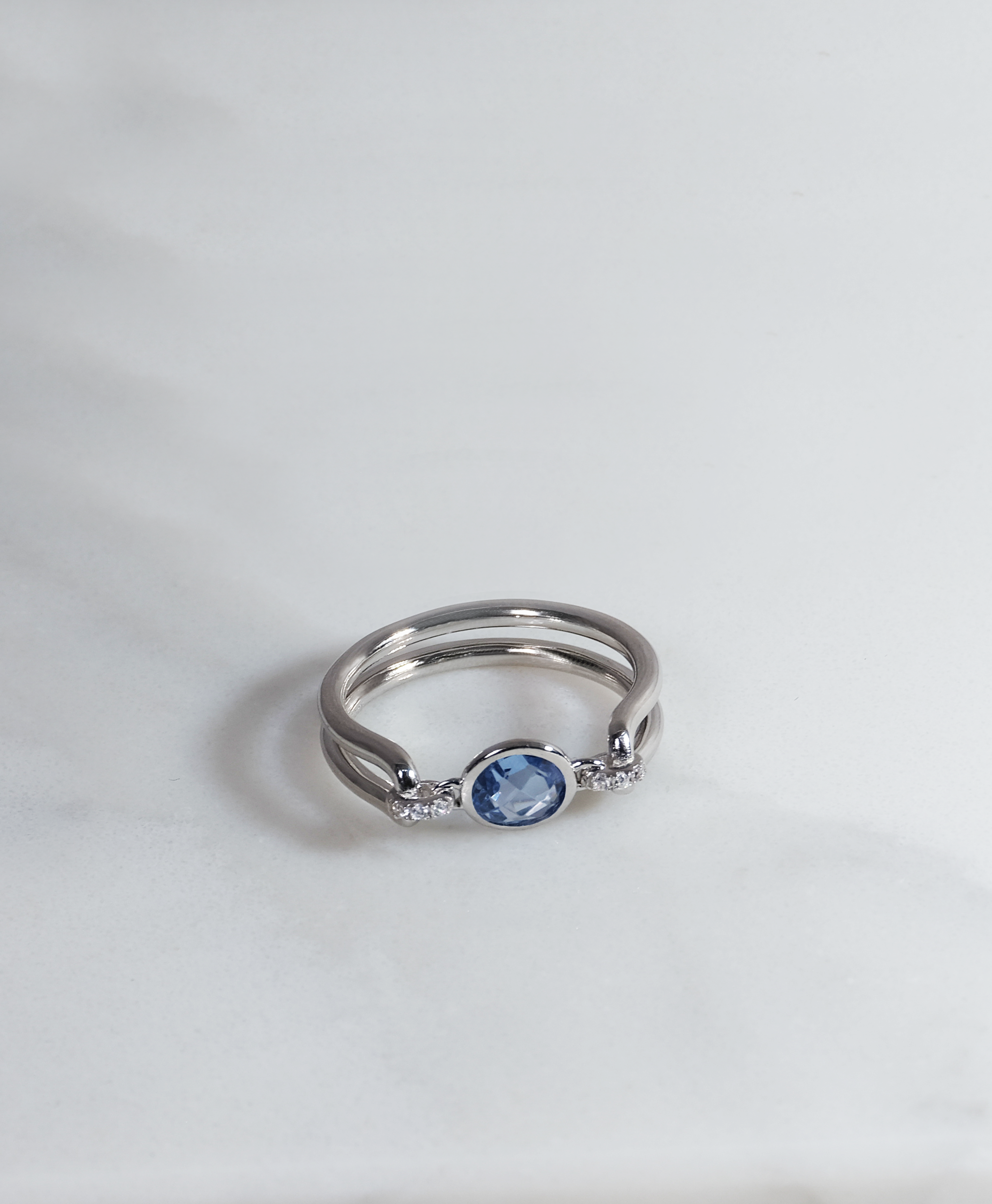 Elegance Blue Sapphire Ring