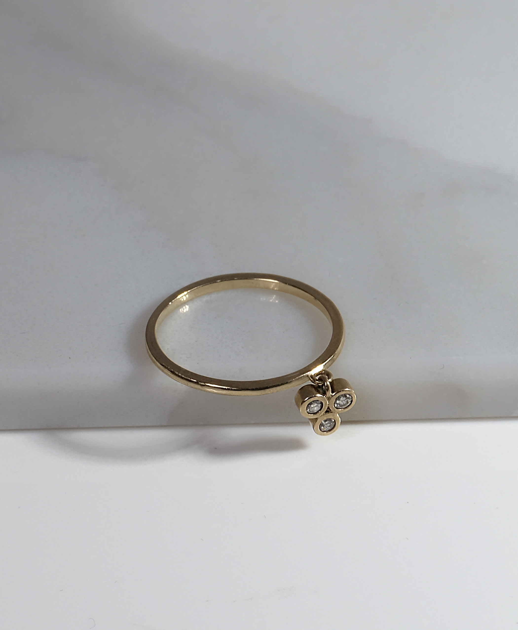 Elegant Trio Gold Ring