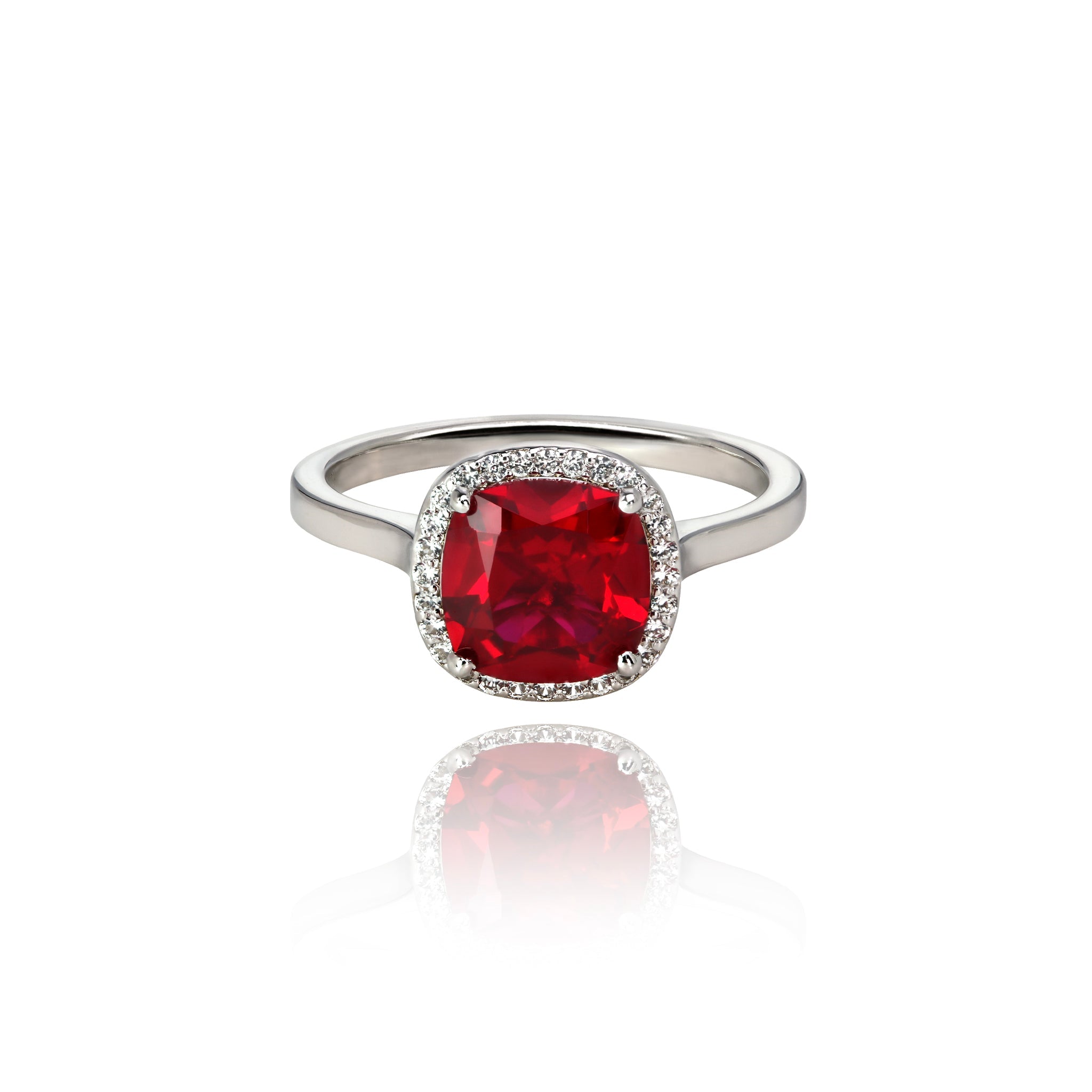 Cherry Red Cocktail Ring