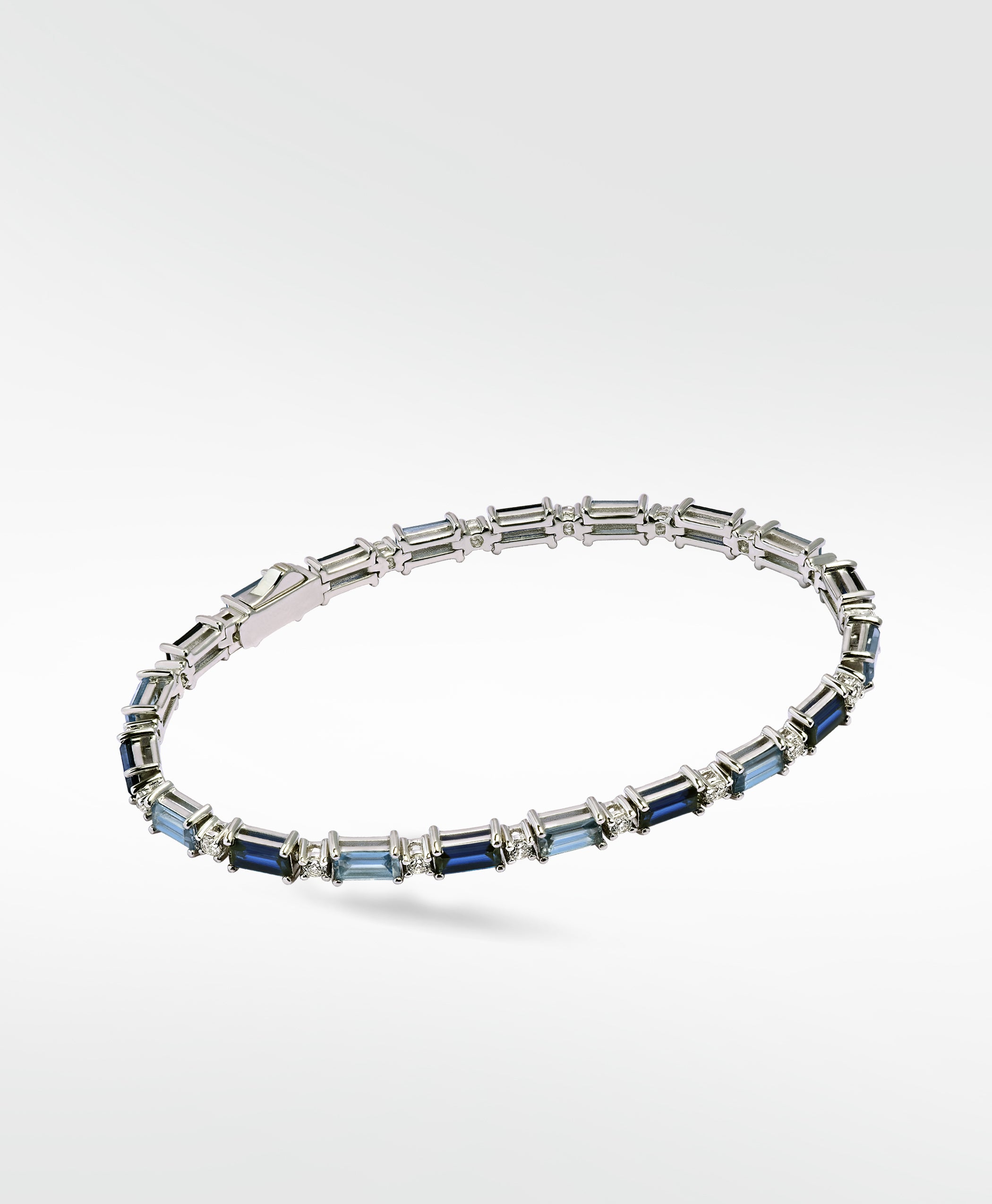 Blue Dahlia Tennis Bracelet