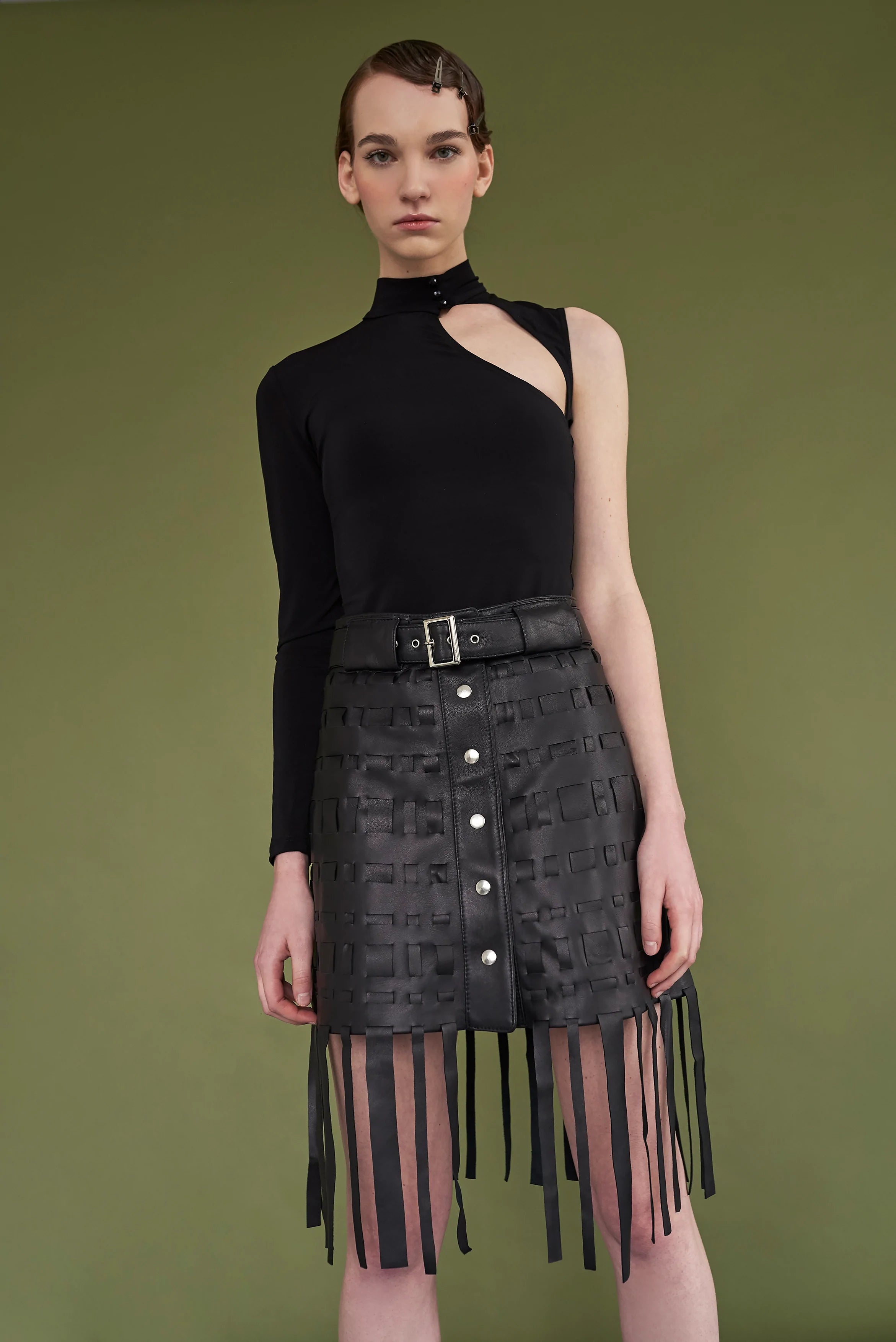 Joyce Leather Skirt