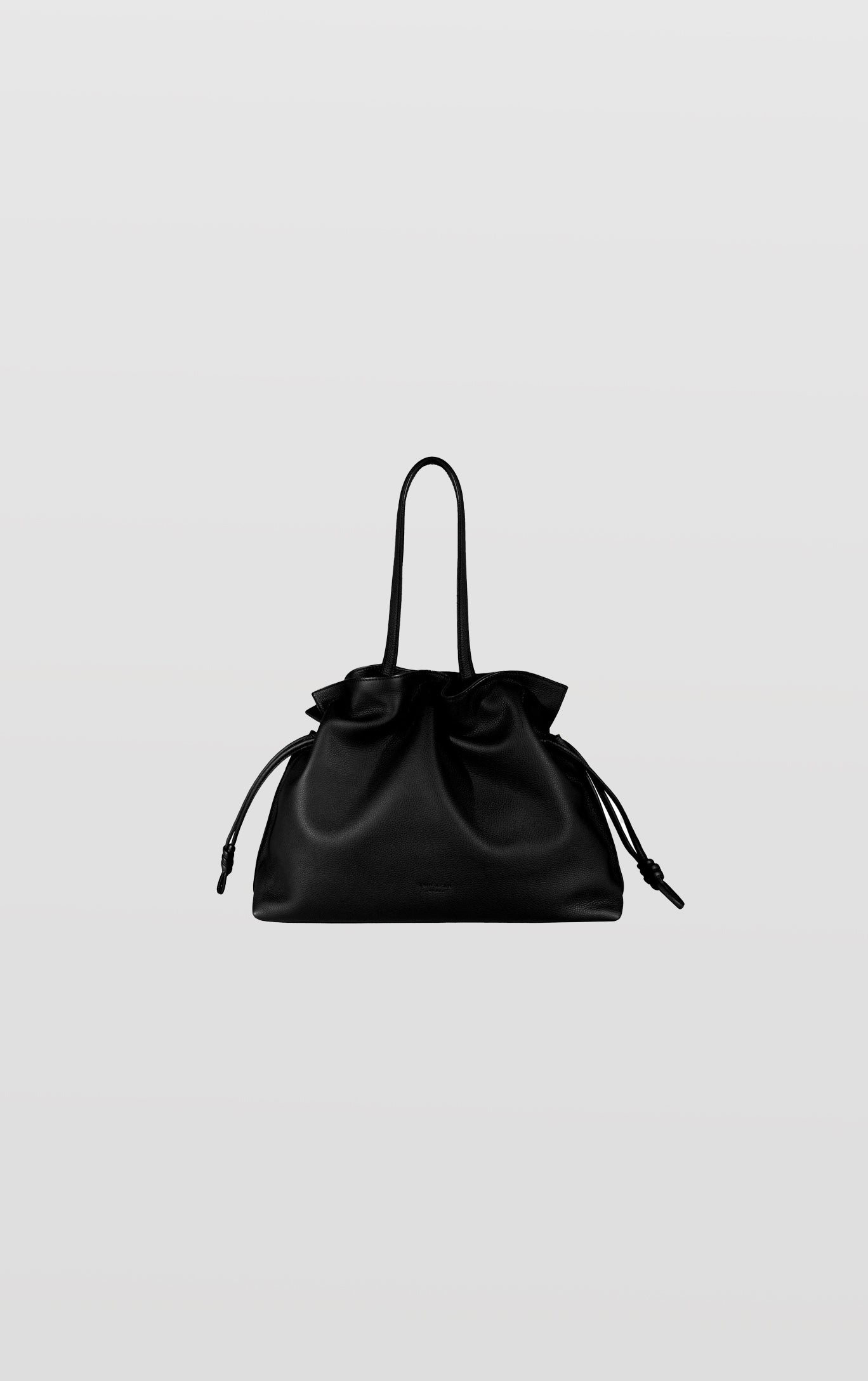 Emma, Black Leather Tote Bag