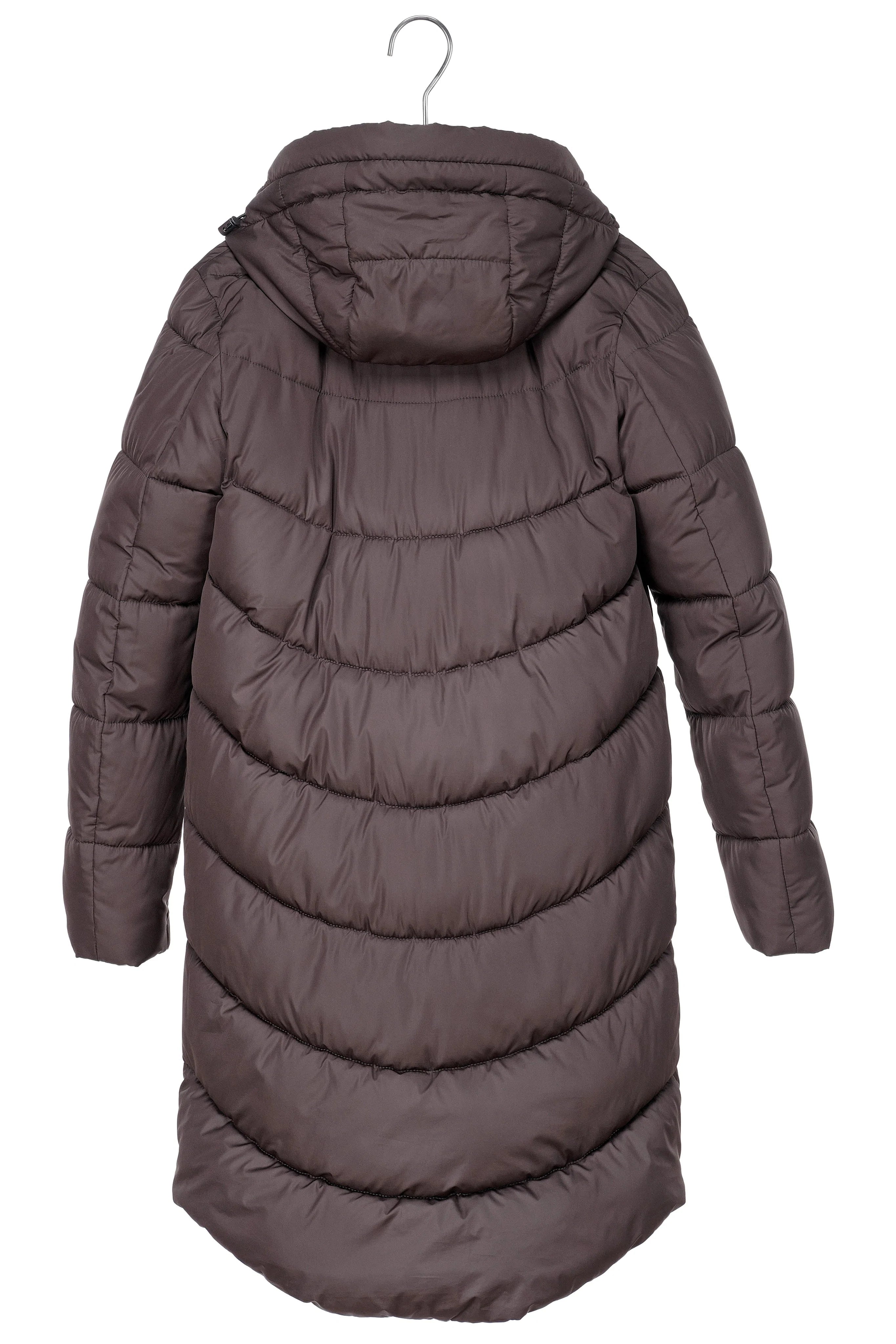 PORTOBELLO II brown long puffer jacket - [culthread]